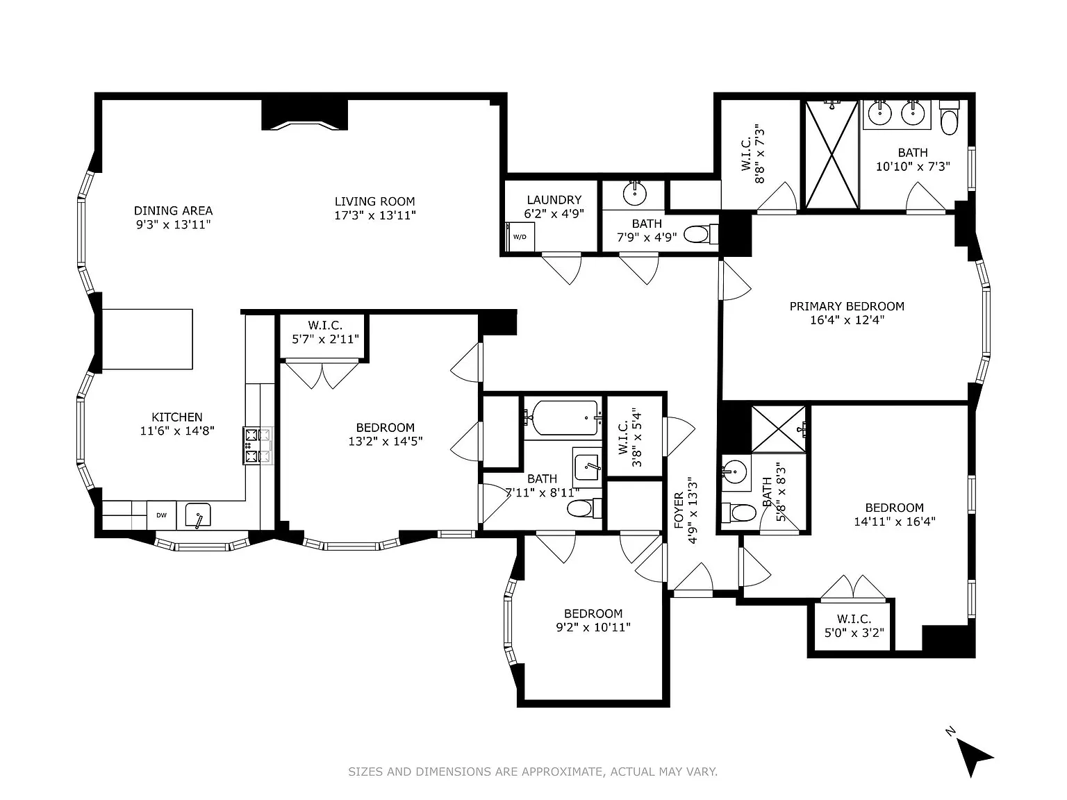 Floorplan for 36 Gramercy Park, 2N