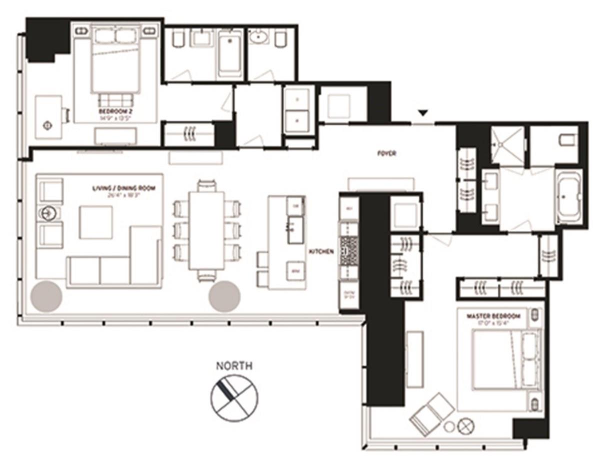 Floorplan for 157 West 57th Street, 47-B