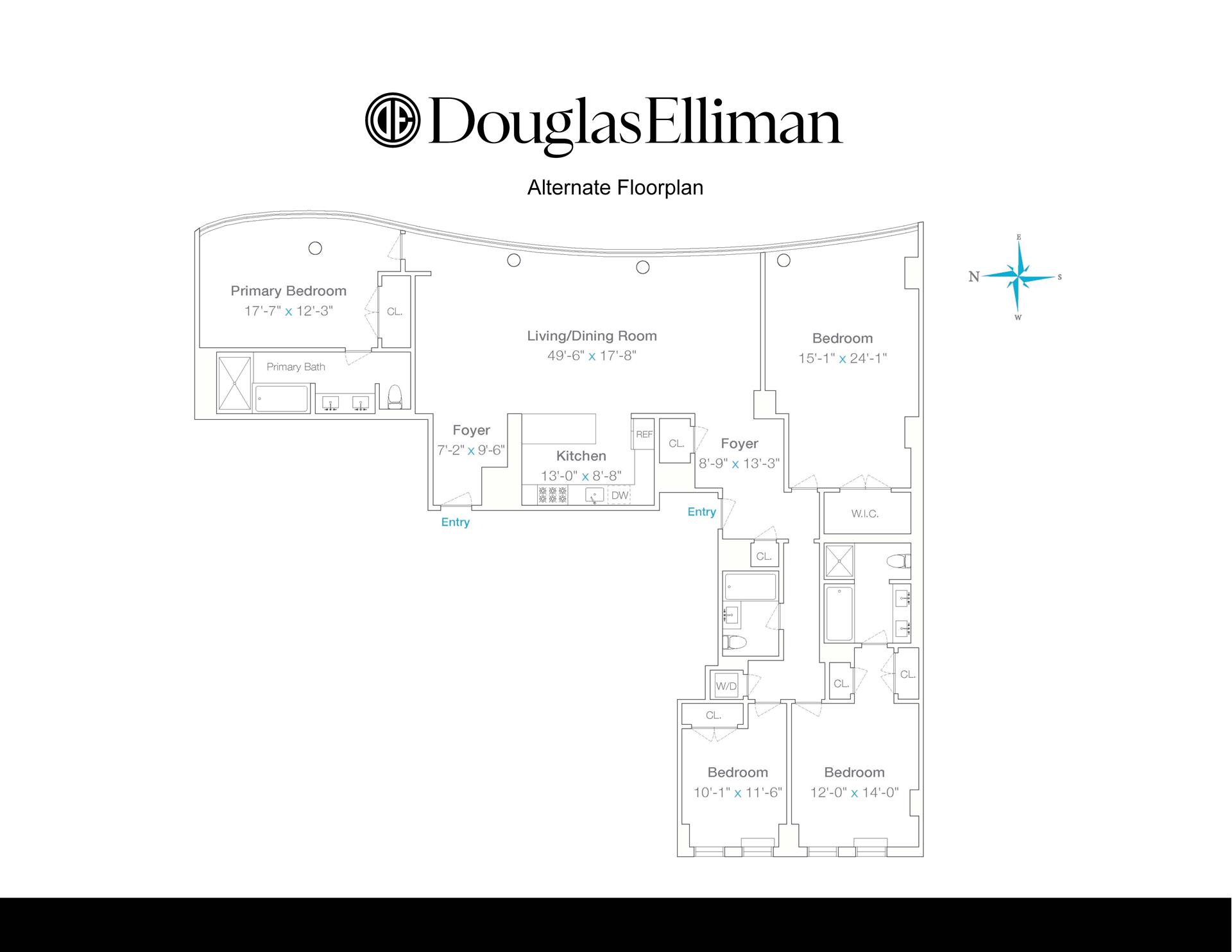 Floorplan for 210 Lafayette Street, 8B