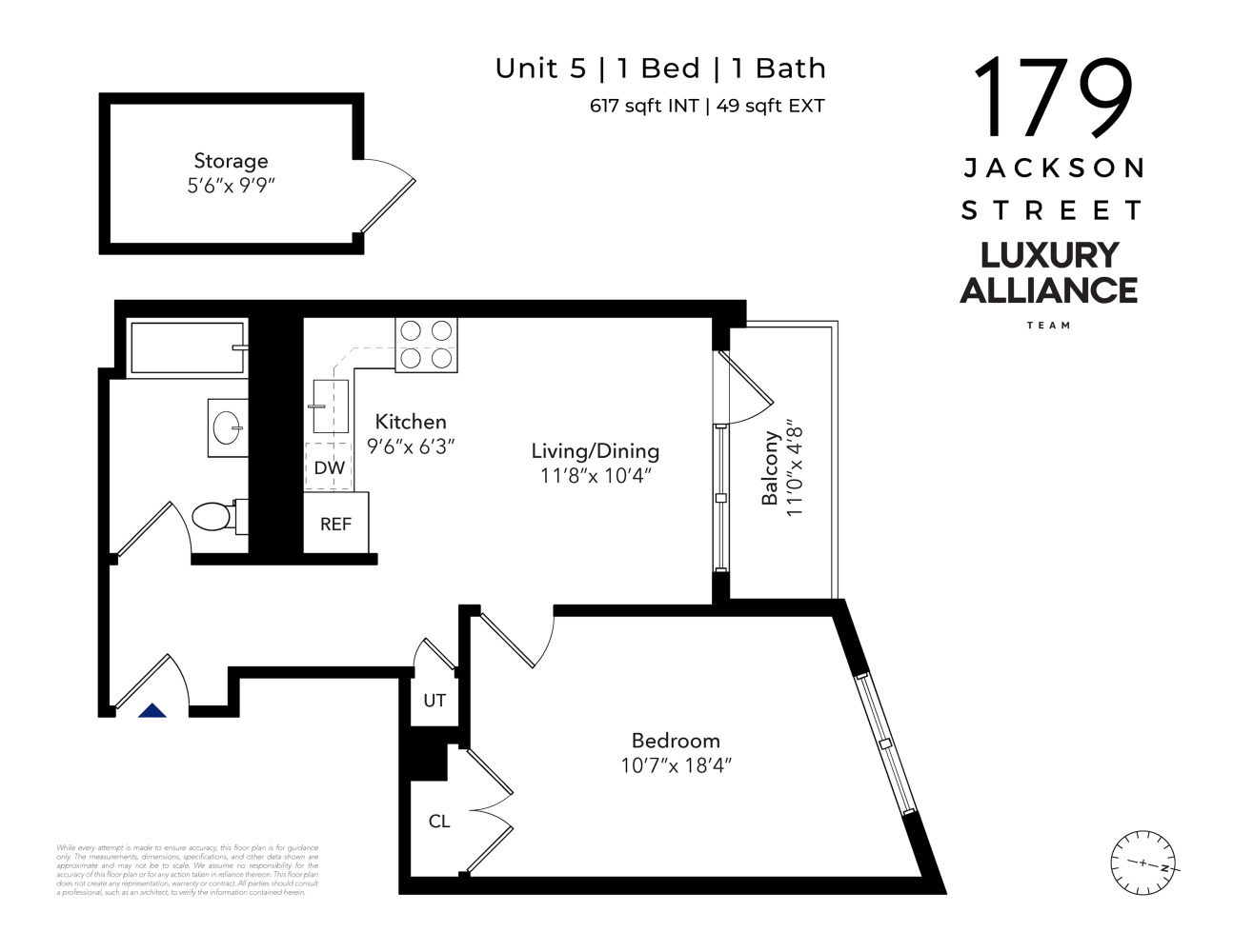 Floorplan for 179 Jackson Street, 5