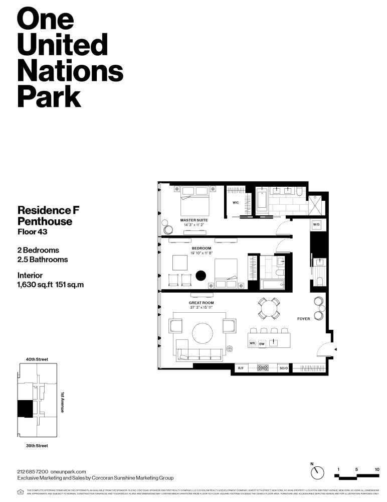 Floorplan for 695 1st Avenue, PHF