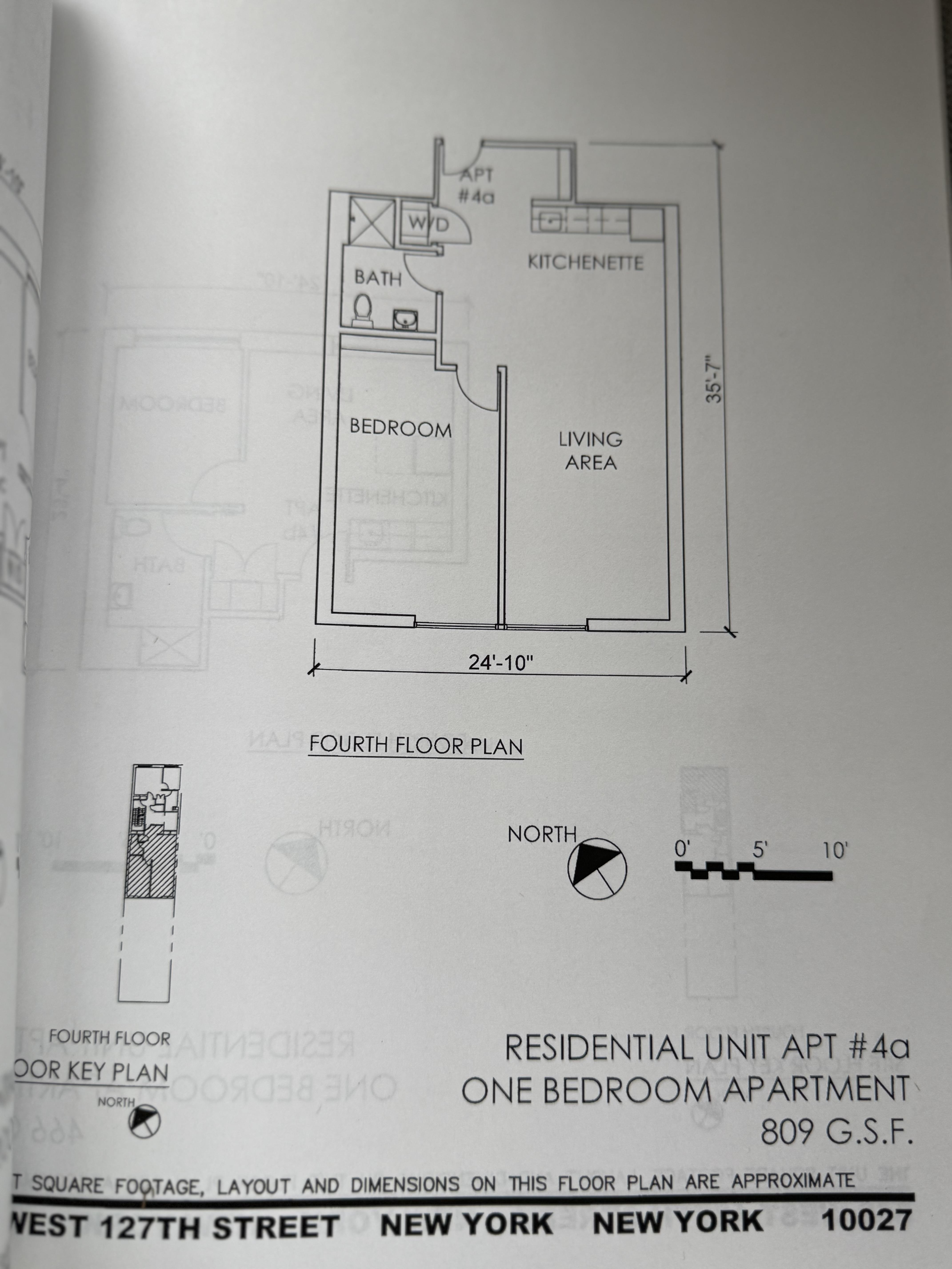 Floorplan for 362 West 127th Street, 4-A