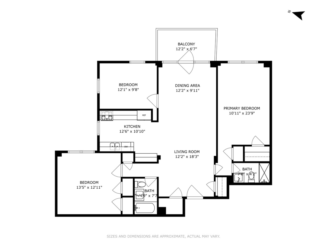 Floorplan for 820 Ocean Parkway, 306