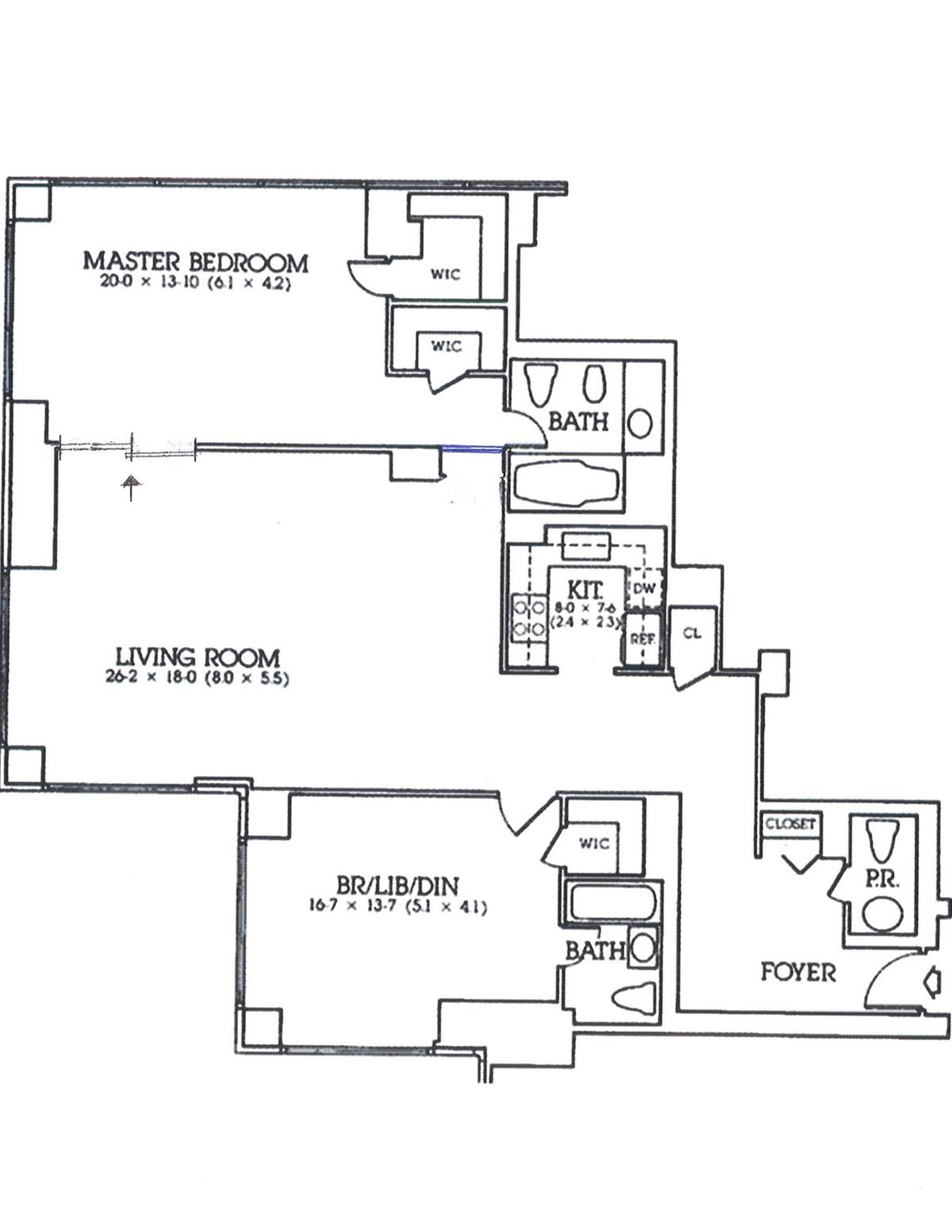 Floorplan for 721 5th Avenue, 33G