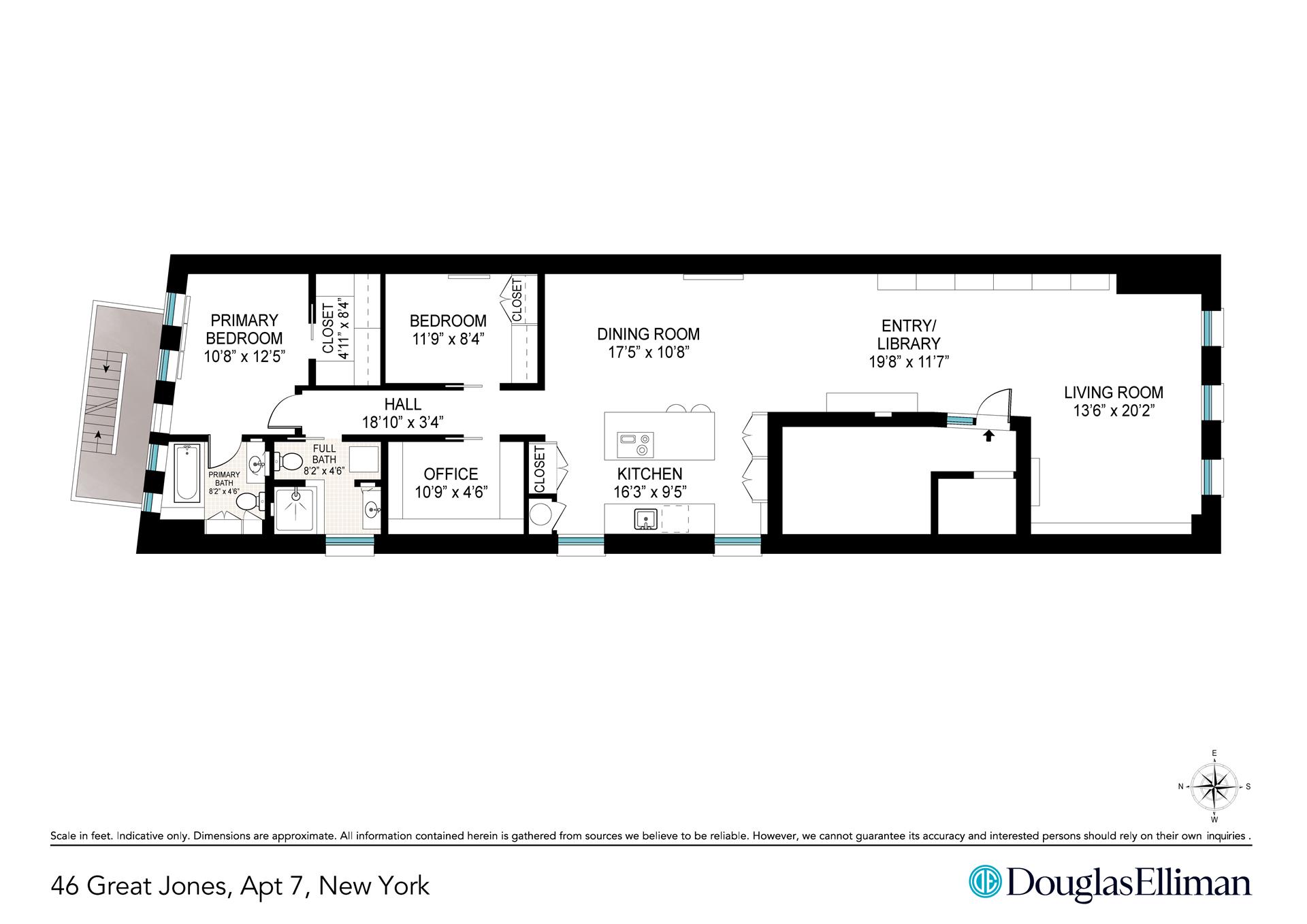 Floorplan for 46 Great Jones Street, 7