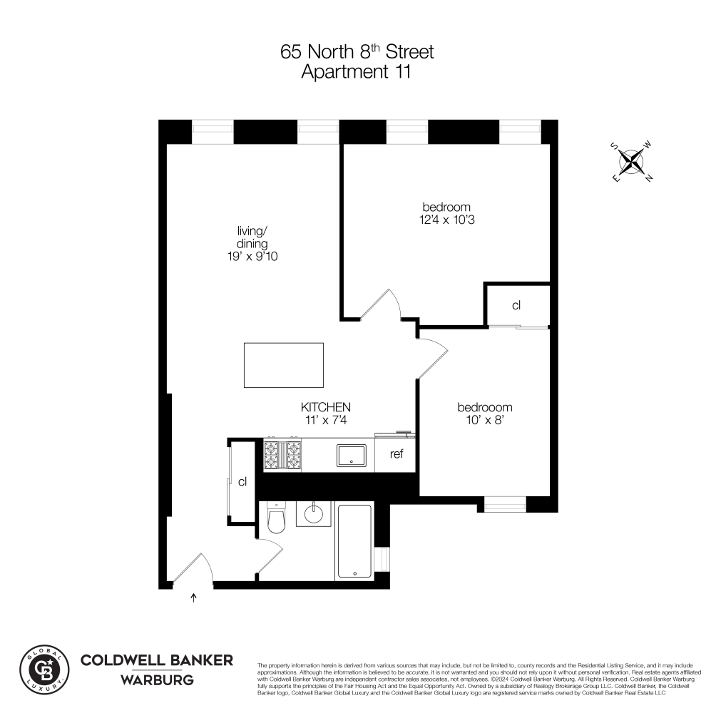 Floorplan for 65 North 8th Street, 11