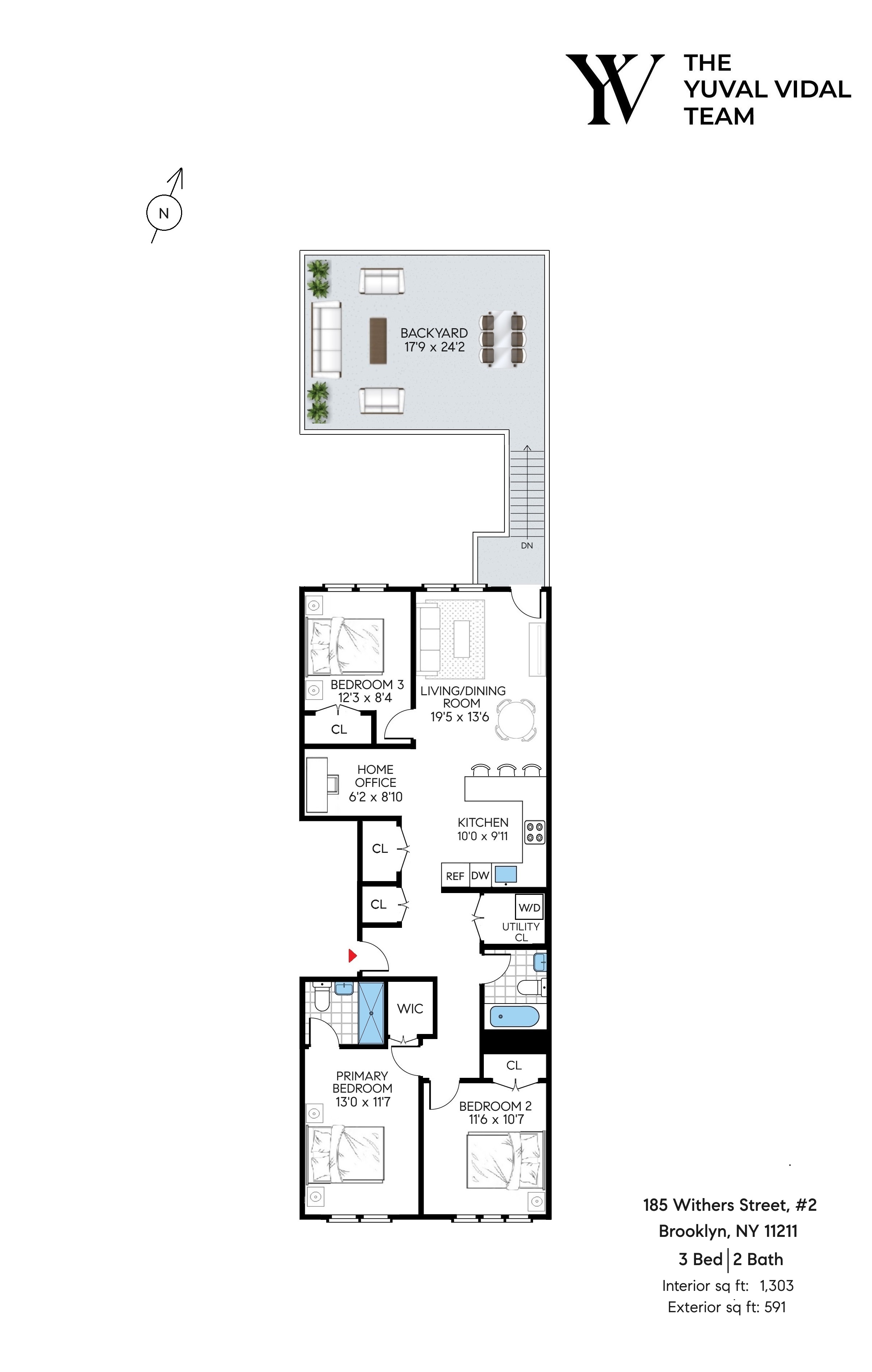 Floorplan for 185 Withers Street, 2