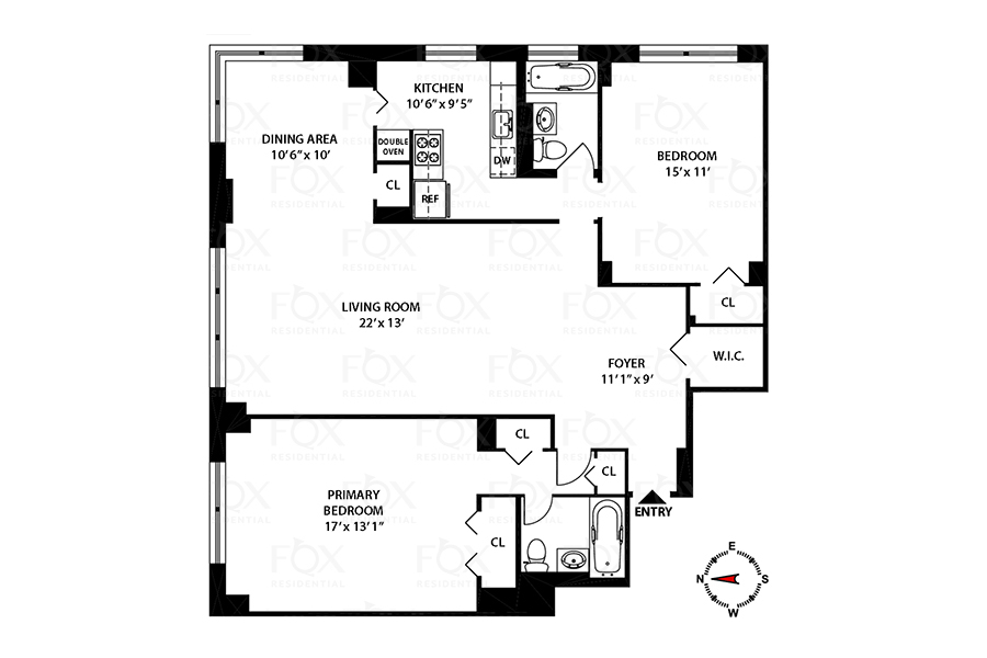 Floorplan for 360 East 72nd Street, C2003