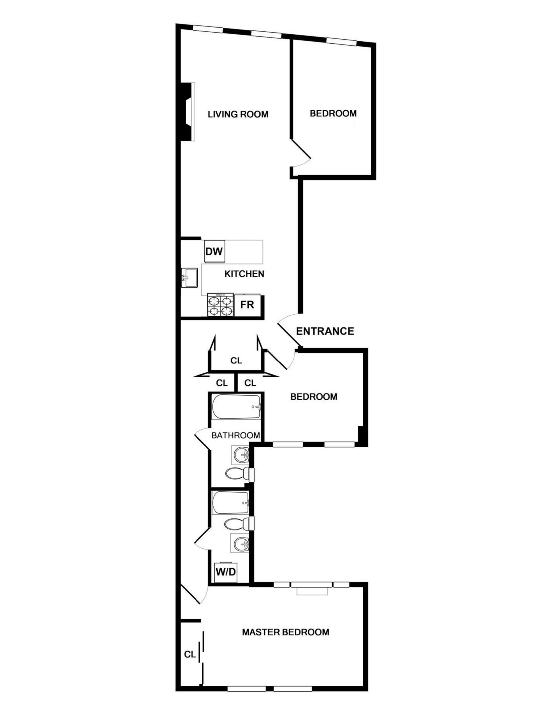 Floorplan for Hudson Street, 2