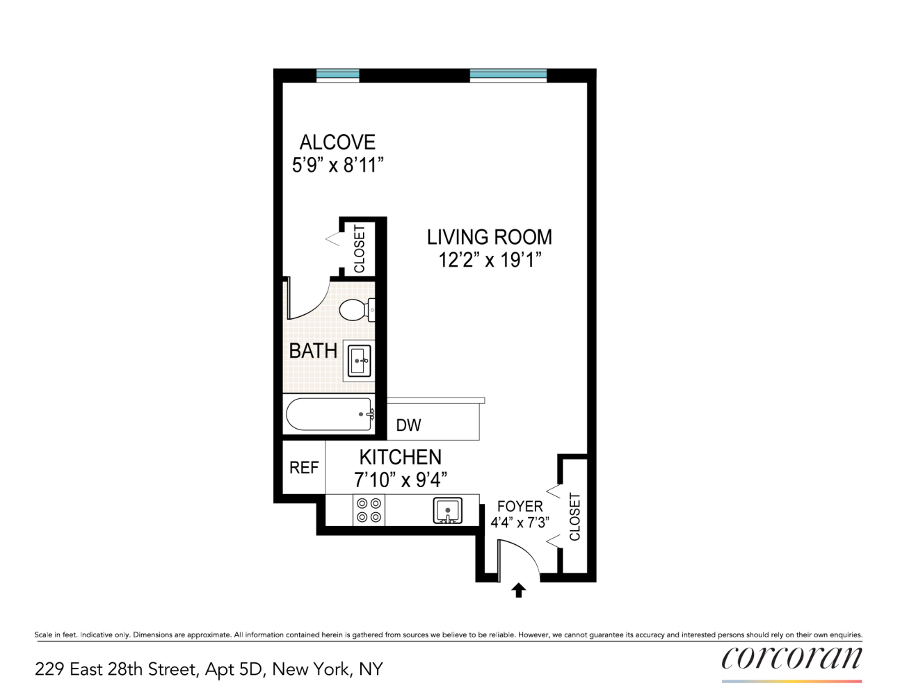 Floorplan for 229 East 28th Street, 5D