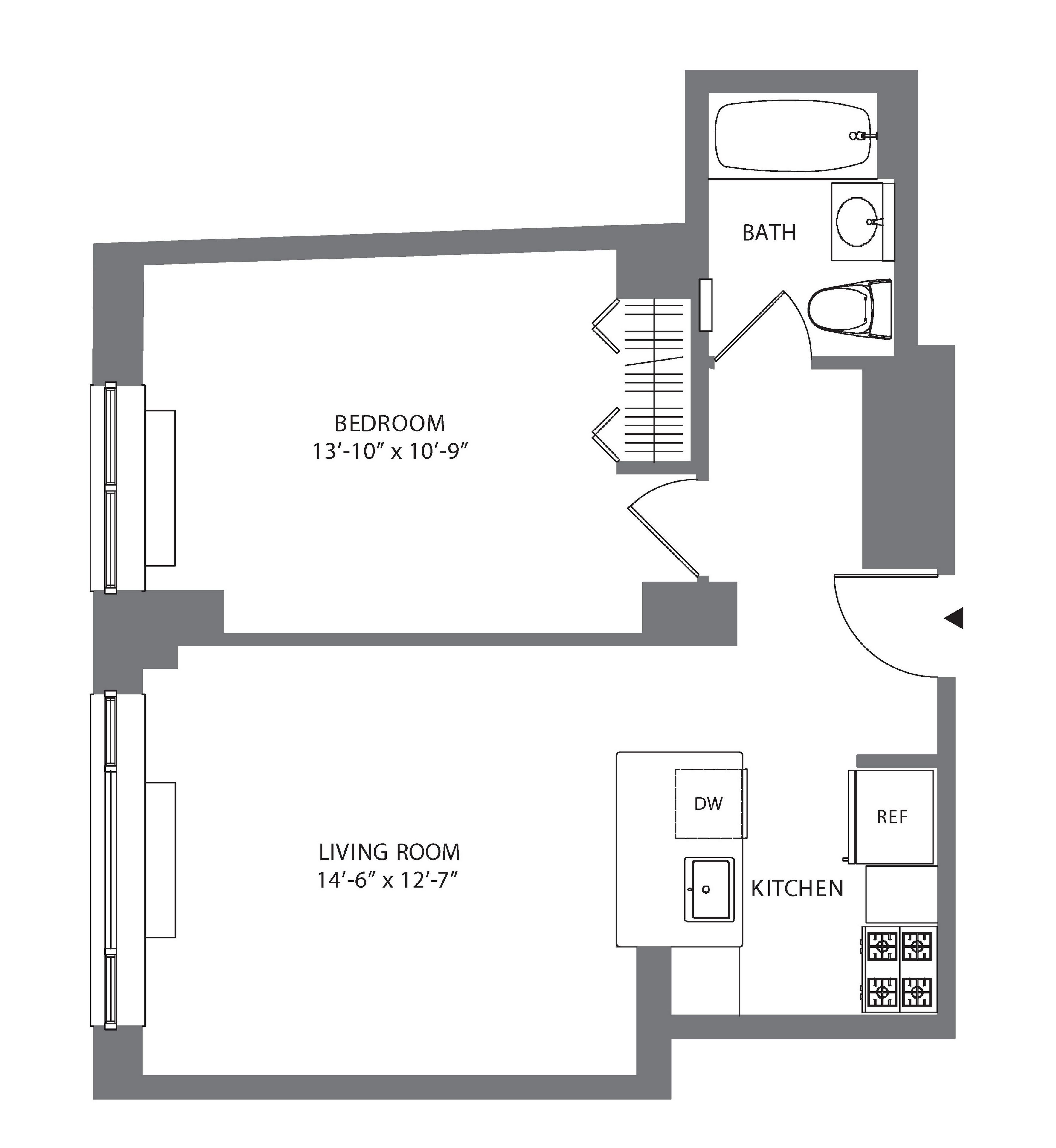 Floorplan for 88 Leonard Street, PH-A5