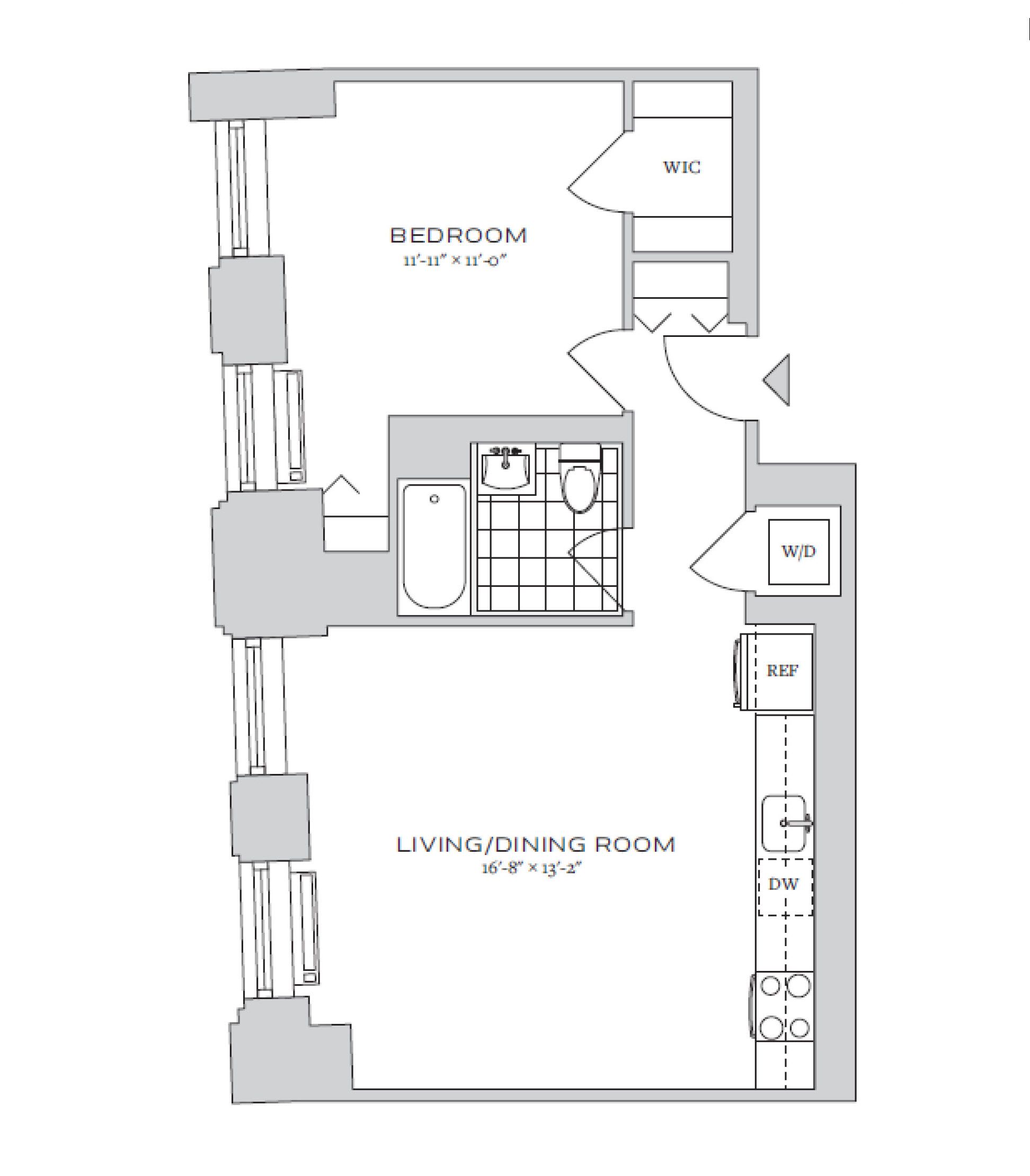 Floorplan for 70 Pine Street, 2301