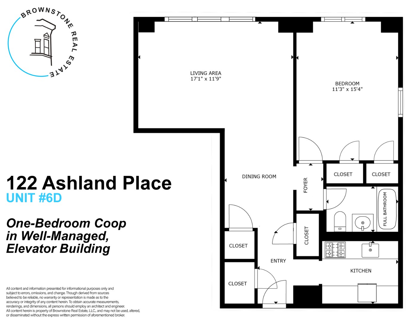 Floorplan for 122 Ashland Place, 6D