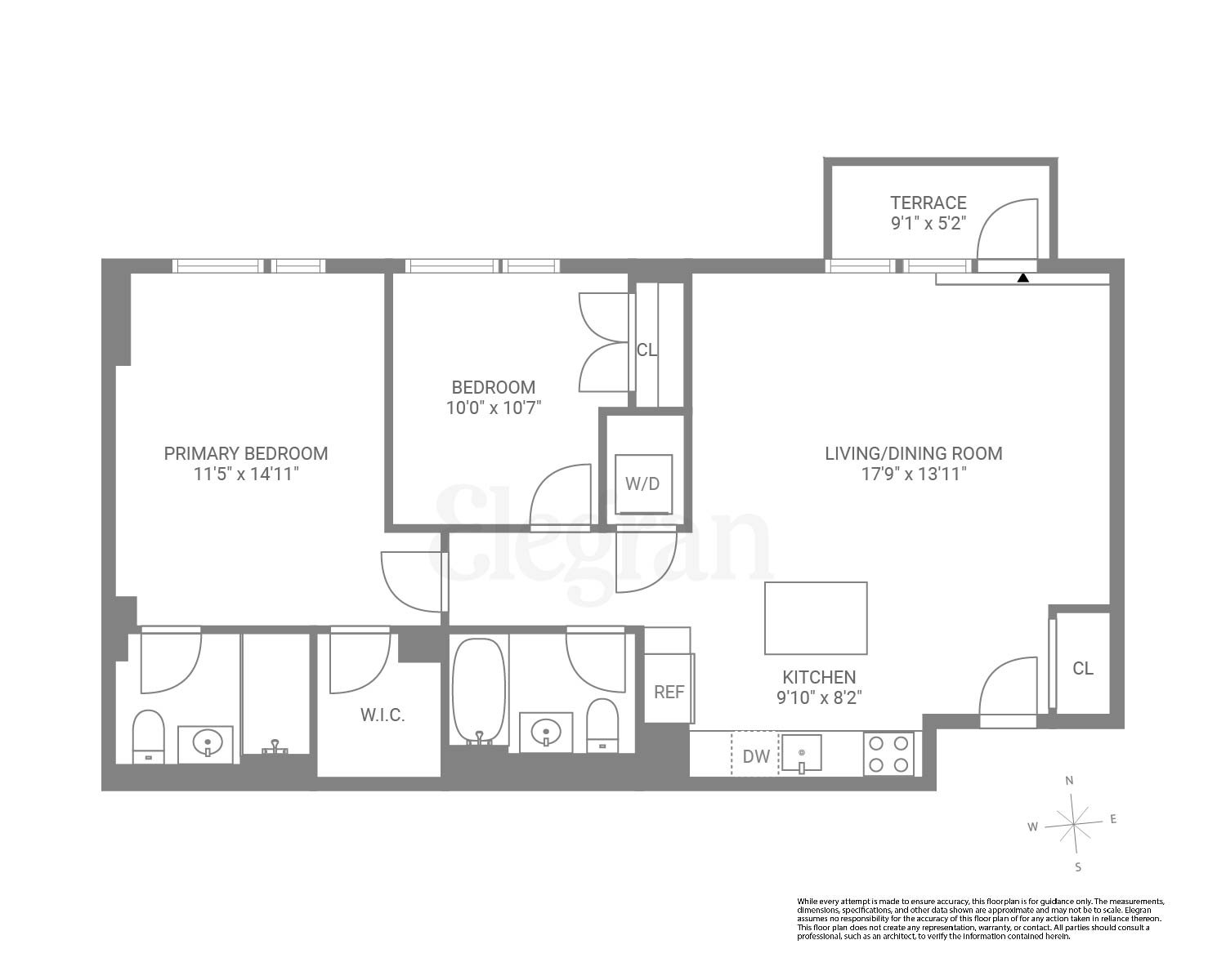 Floorplan for 161 East 110th Street, 8-A