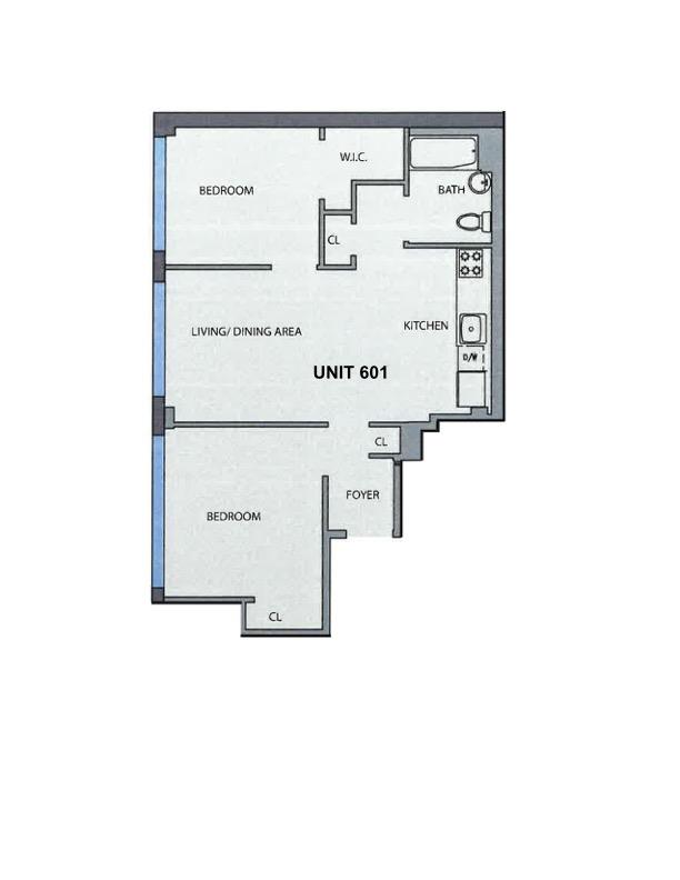 Floorplan for 2183 3rd Avenue, 601