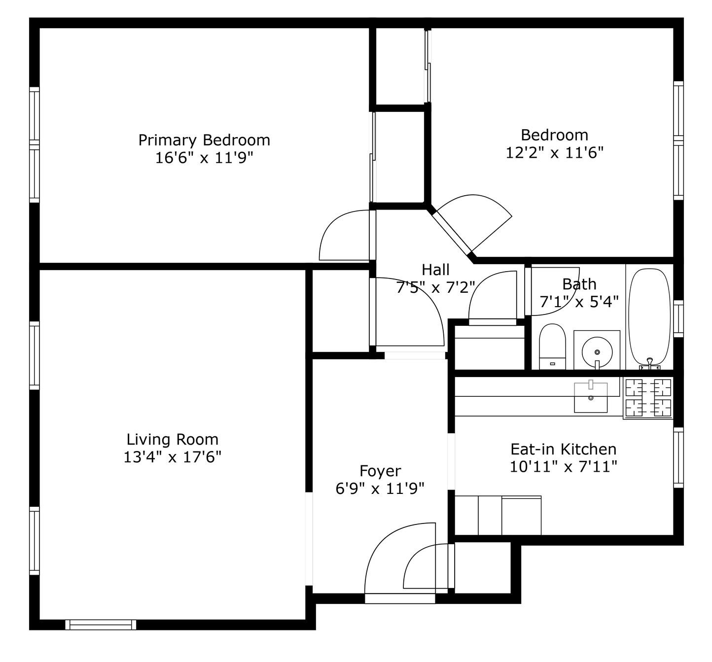 Floorplan for 37-56 87th Street, 5-F