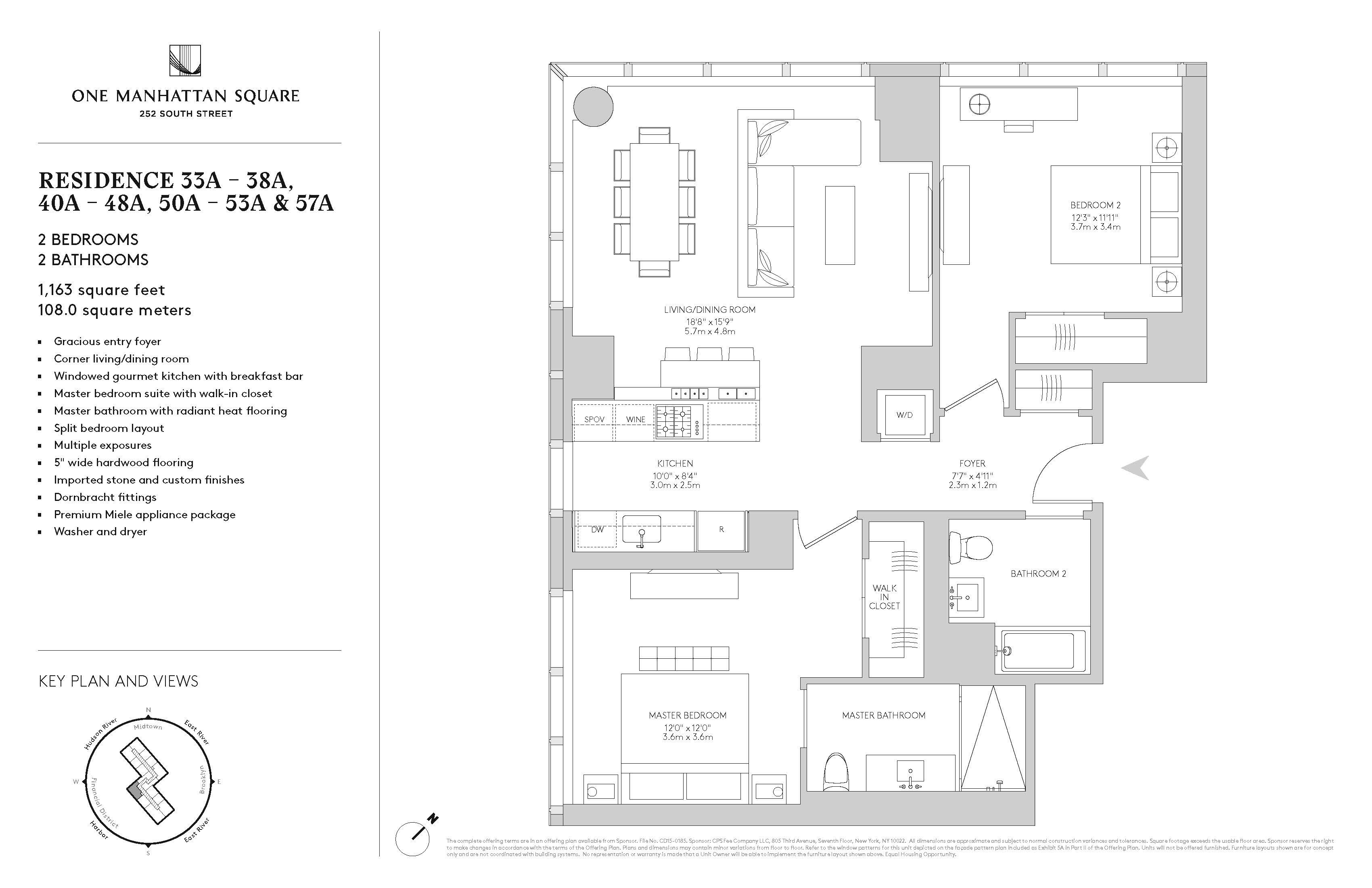 Floorplan for 252 South Street, 34A