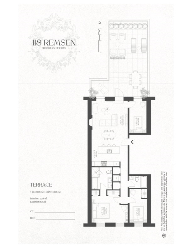 Floorplan for 118 Remsen Street, 2