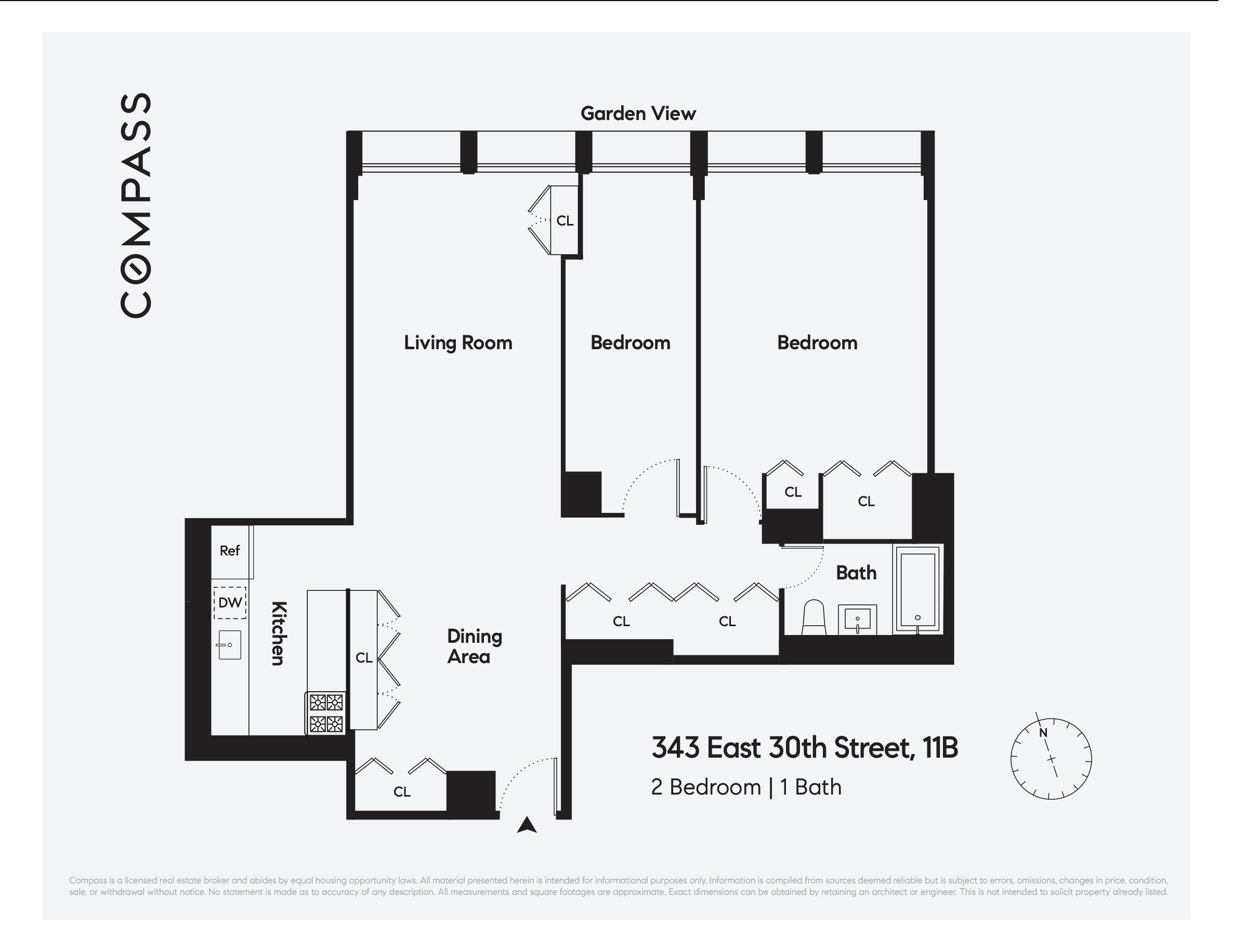 Floorplan for 343 East 30th Street, 11B