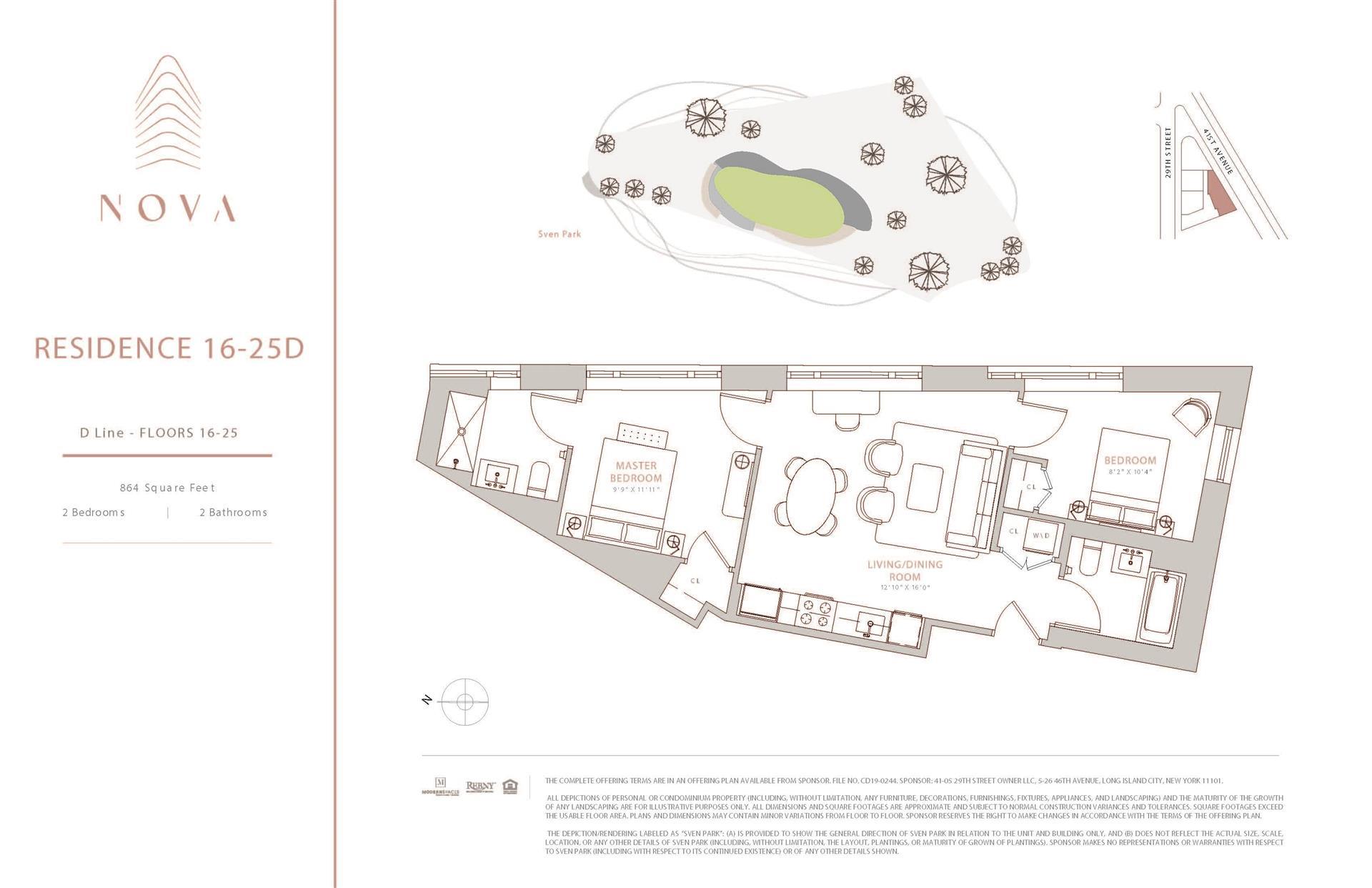 Floorplan for 29-18 41st Avenue, 16-D