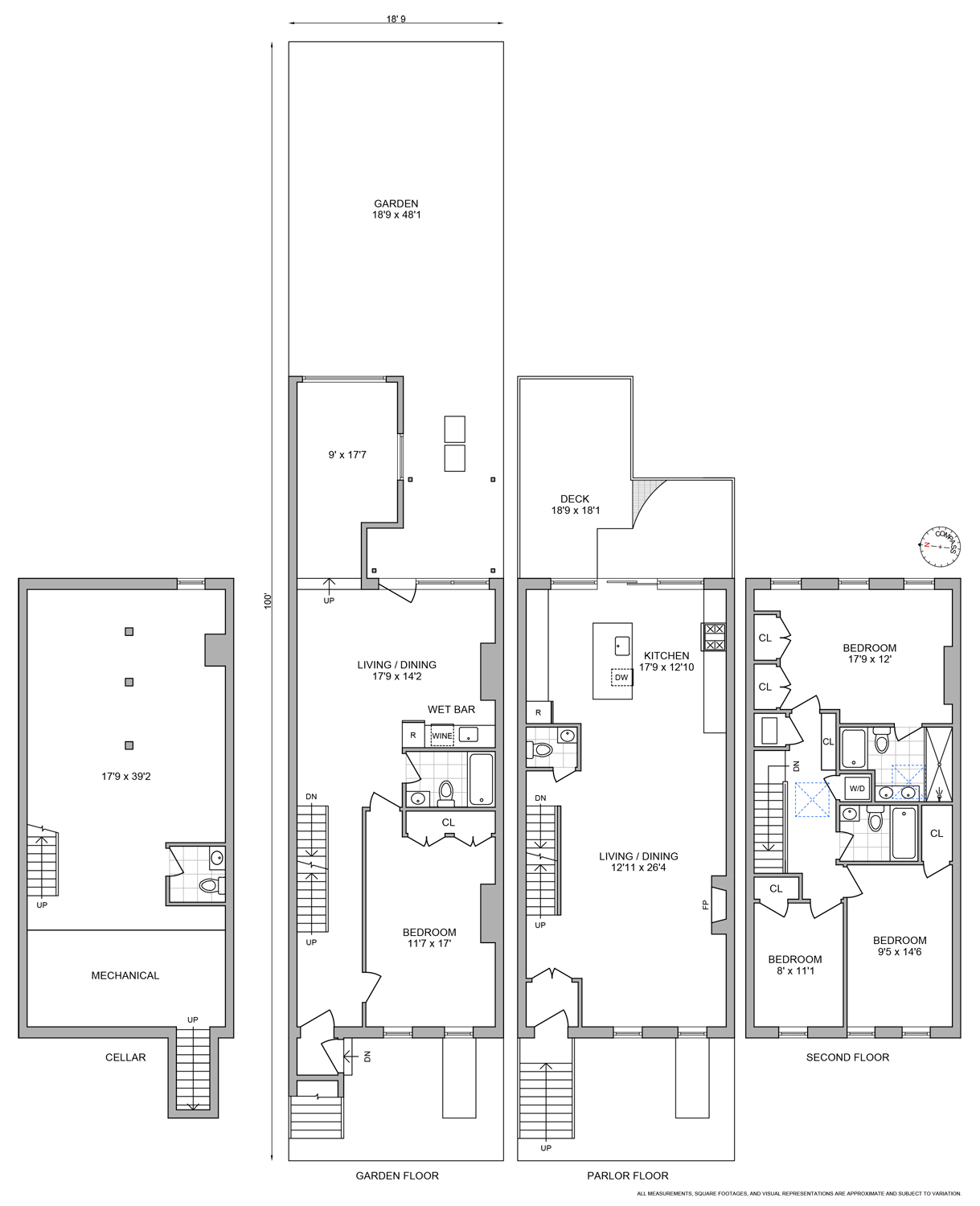 Floorplan for 601 Madison Street