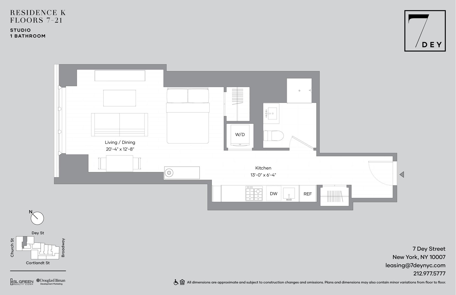 Floorplan for 7 Dey Street, 18K