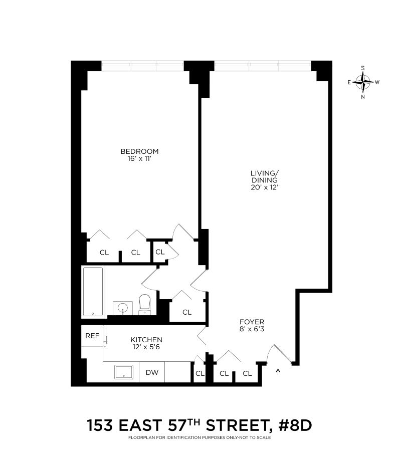 Floorplan for 153 East 57th Street, 8D