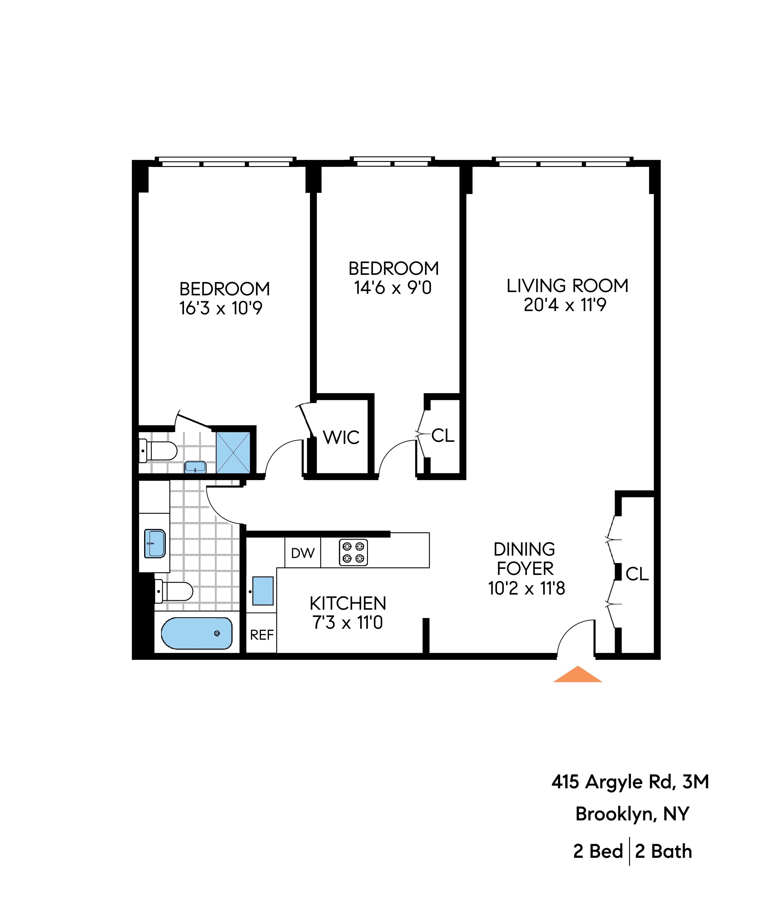 Floorplan for 415 Argyle Road, 3M