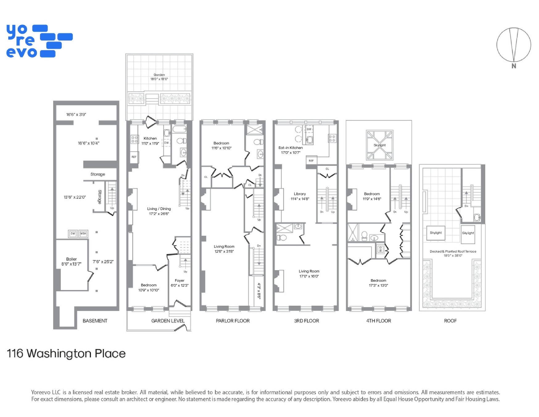 Floorplan for 116 West Washington Place