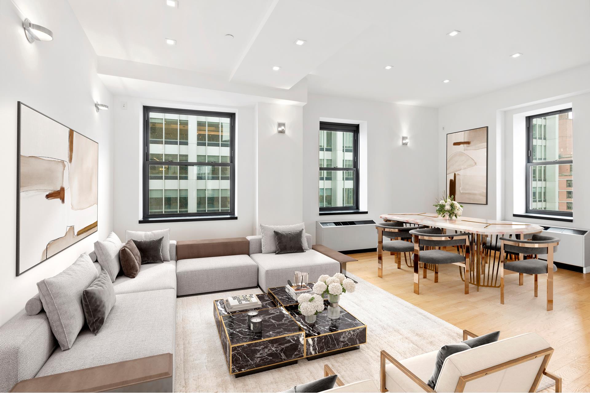 20 Pine Street Ph42, Financial District, Downtown, NYC - 3 Bedrooms  
2 Bathrooms  
6 Rooms - 