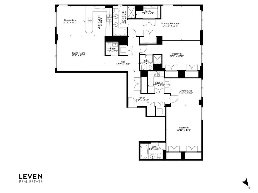 Floorplan for 100 West 58th Street, 11AB