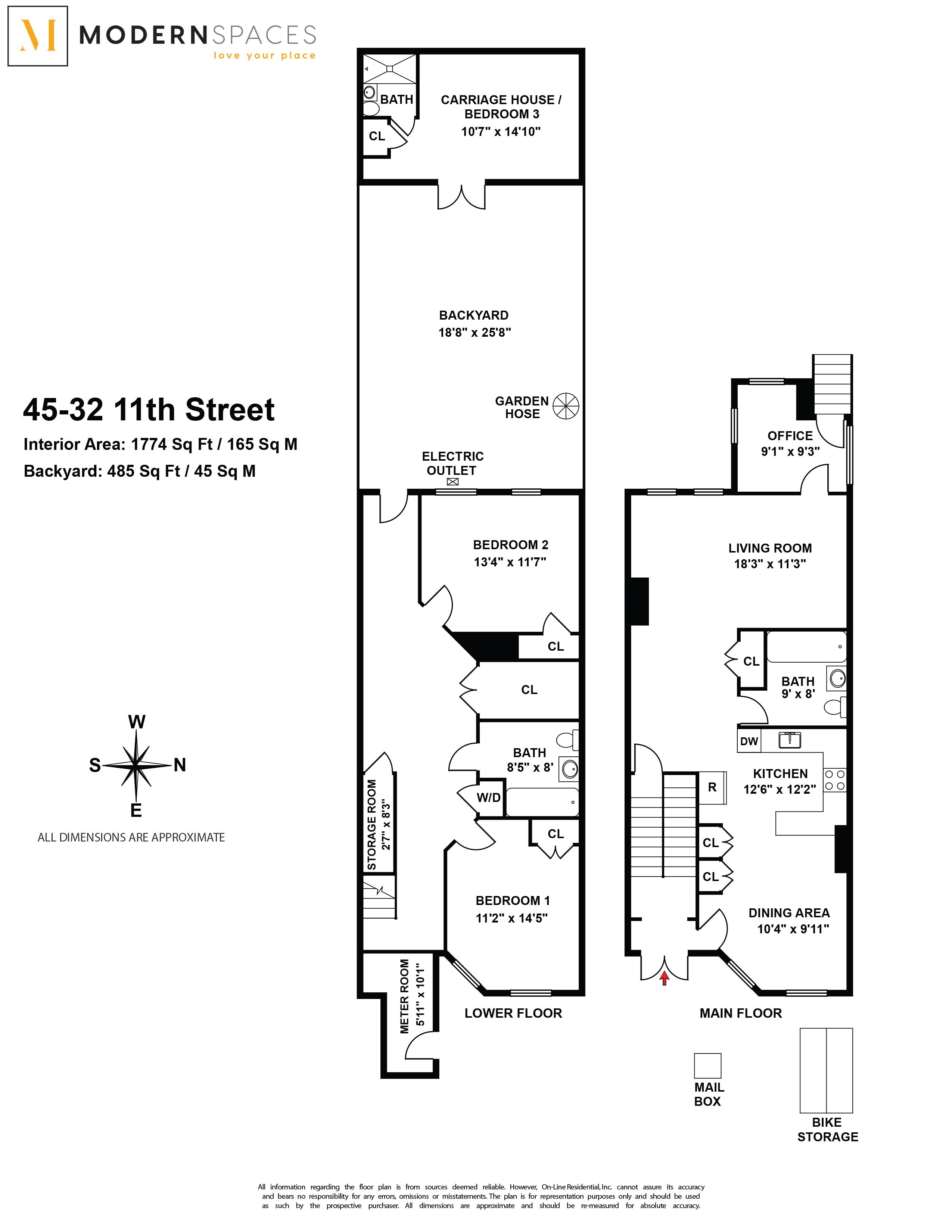 Floorplan for 45-32, 11th Street, 1