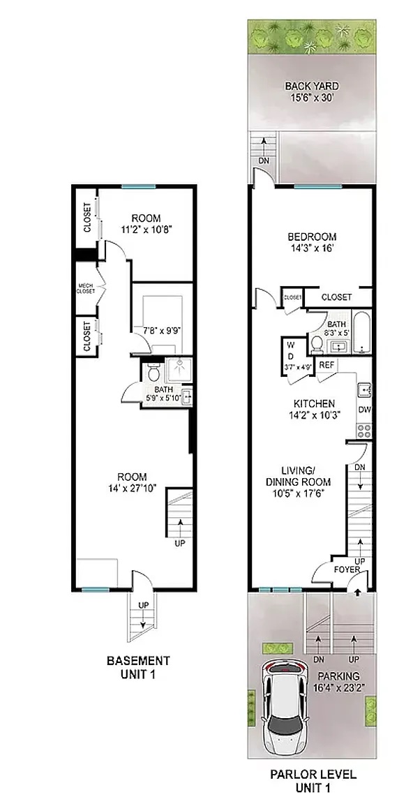 Floorplan for 1637 Pacific Street, 1