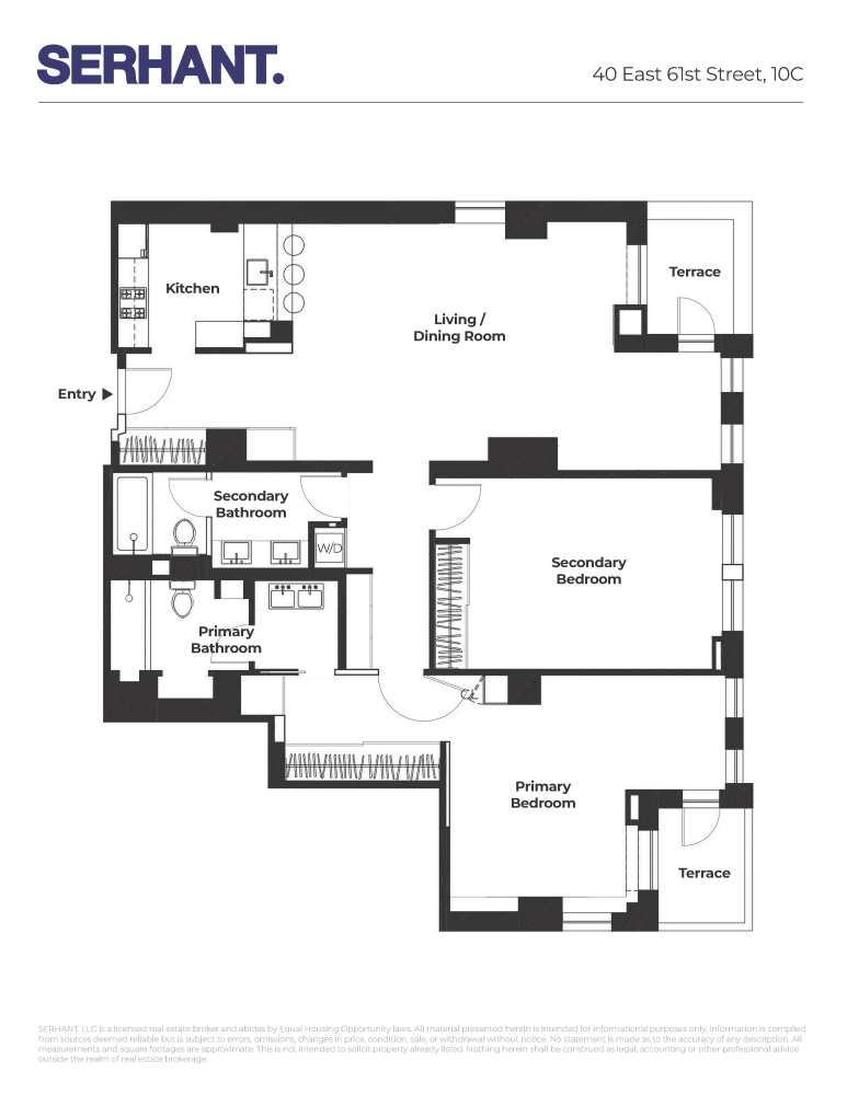 Floorplan for 40 East 61st Street, 10C