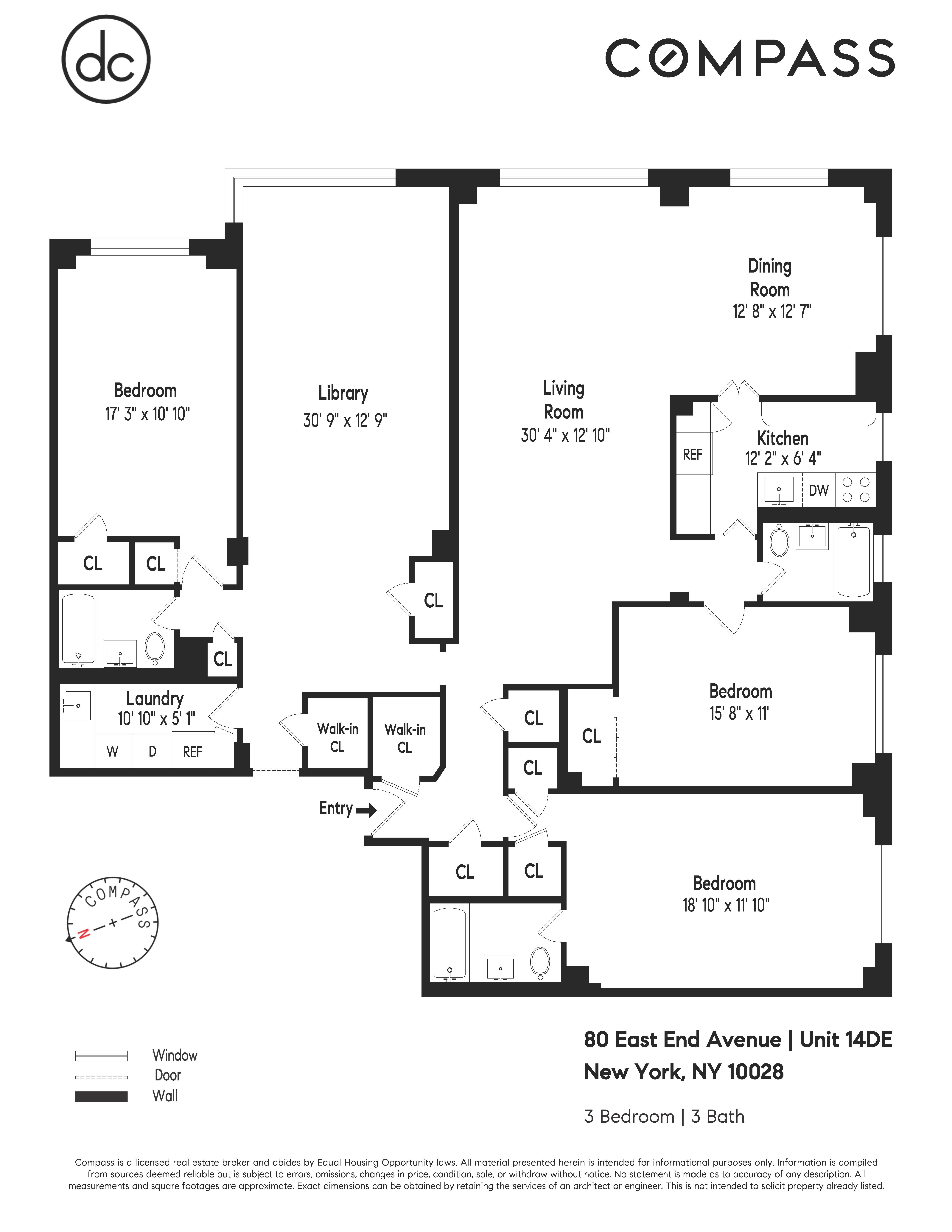 Floorplan for 80 East End Avenue, 14DE