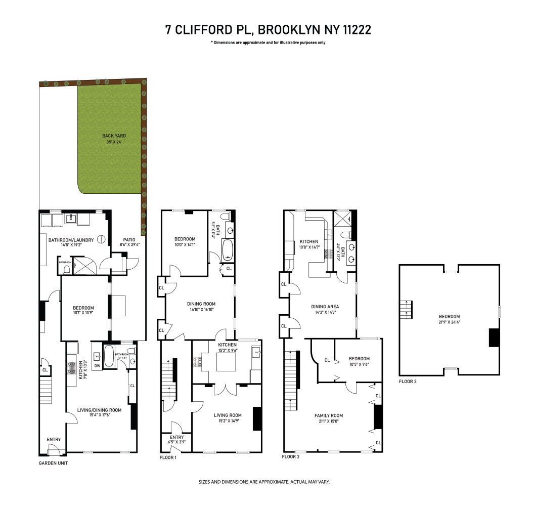 Floorplan for 7 Clifford Place