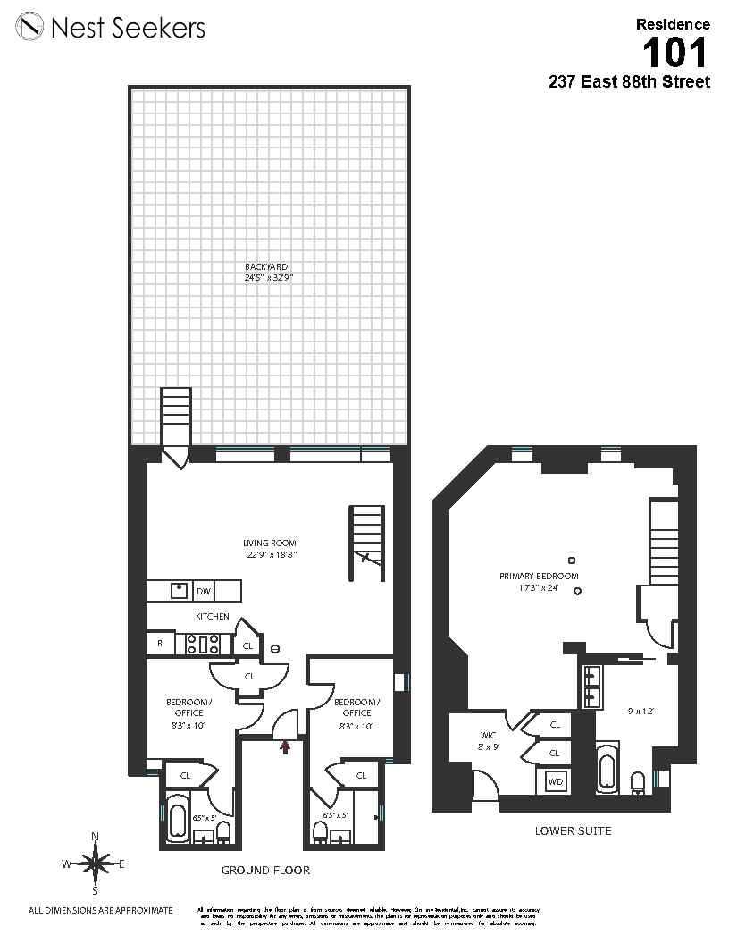 Floorplan for 237 East 88th Street, 101