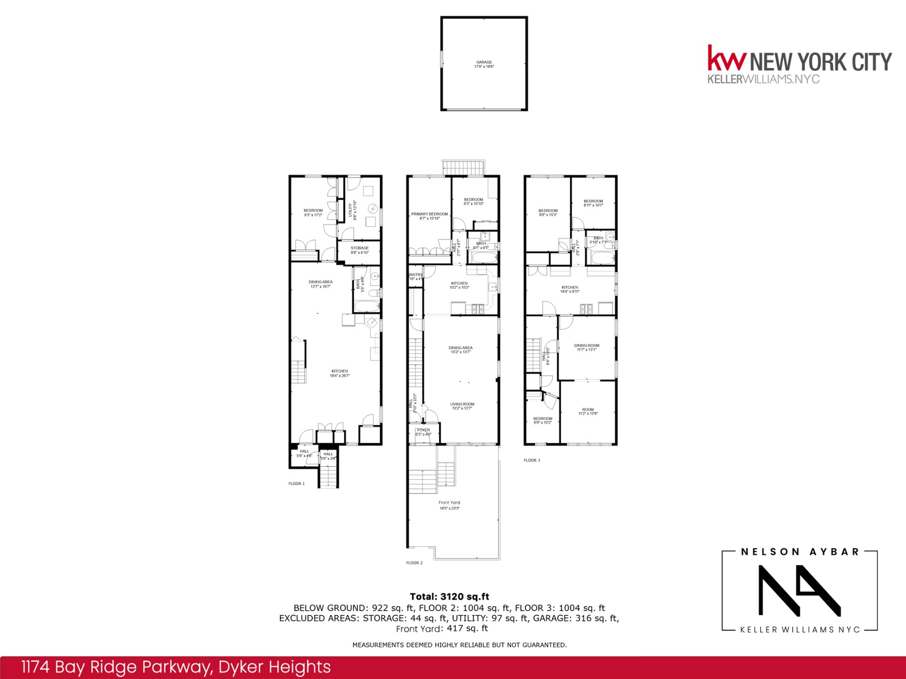 Floorplan for 1174 Bay Ridge Parkway