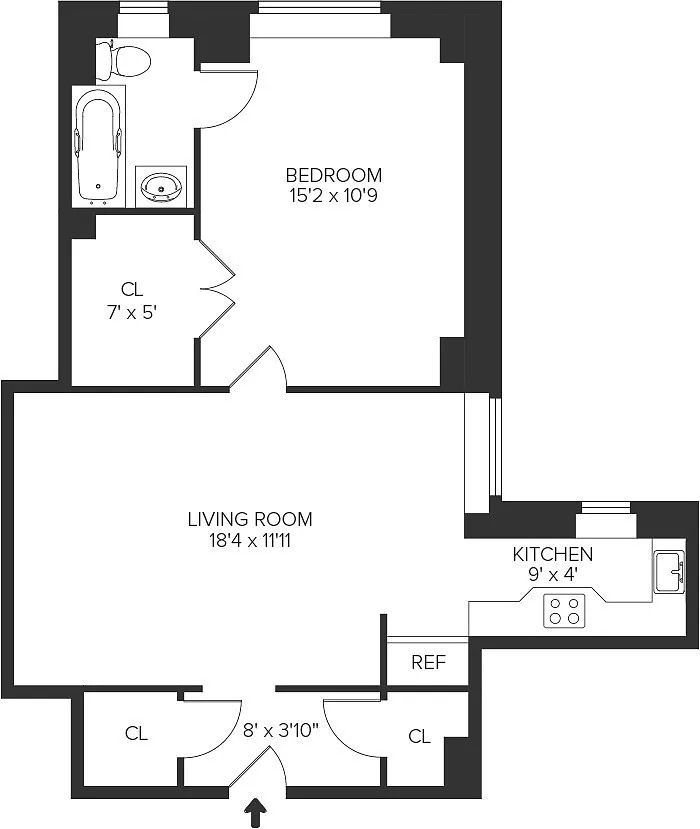 Floorplan for 333 East 53rd Street, 5A