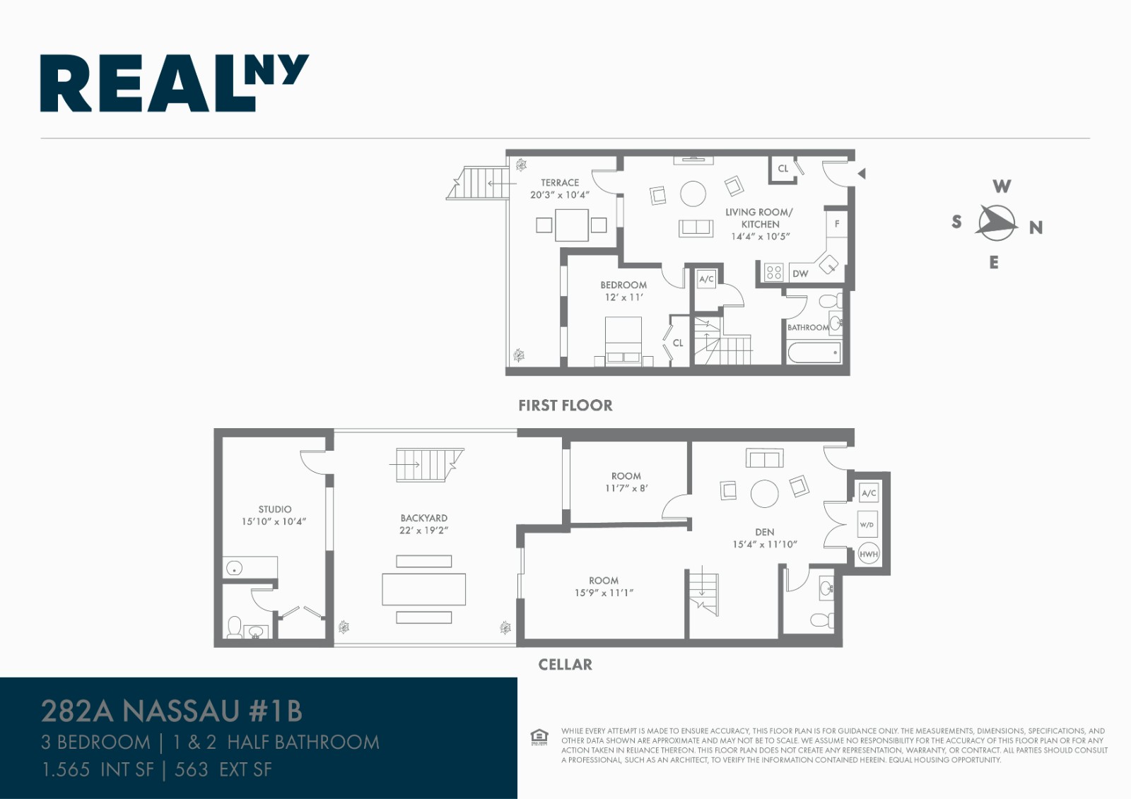 Floorplan for Nassau Avenue, 1B