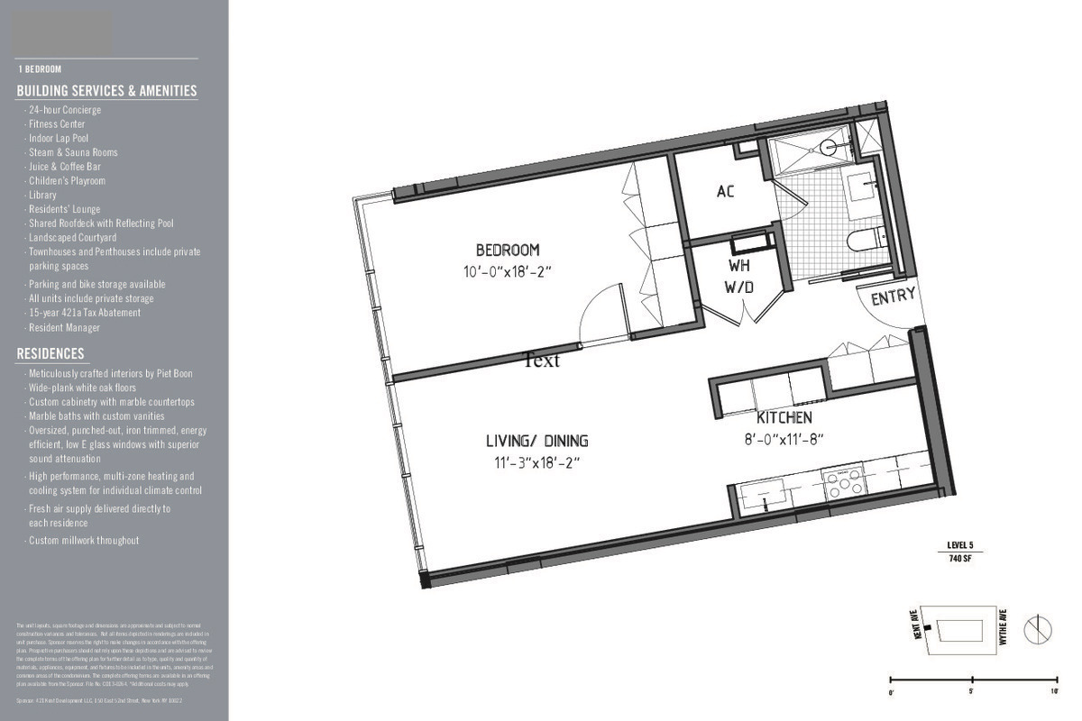 Floorplan for 429 Kent Avenue, 236