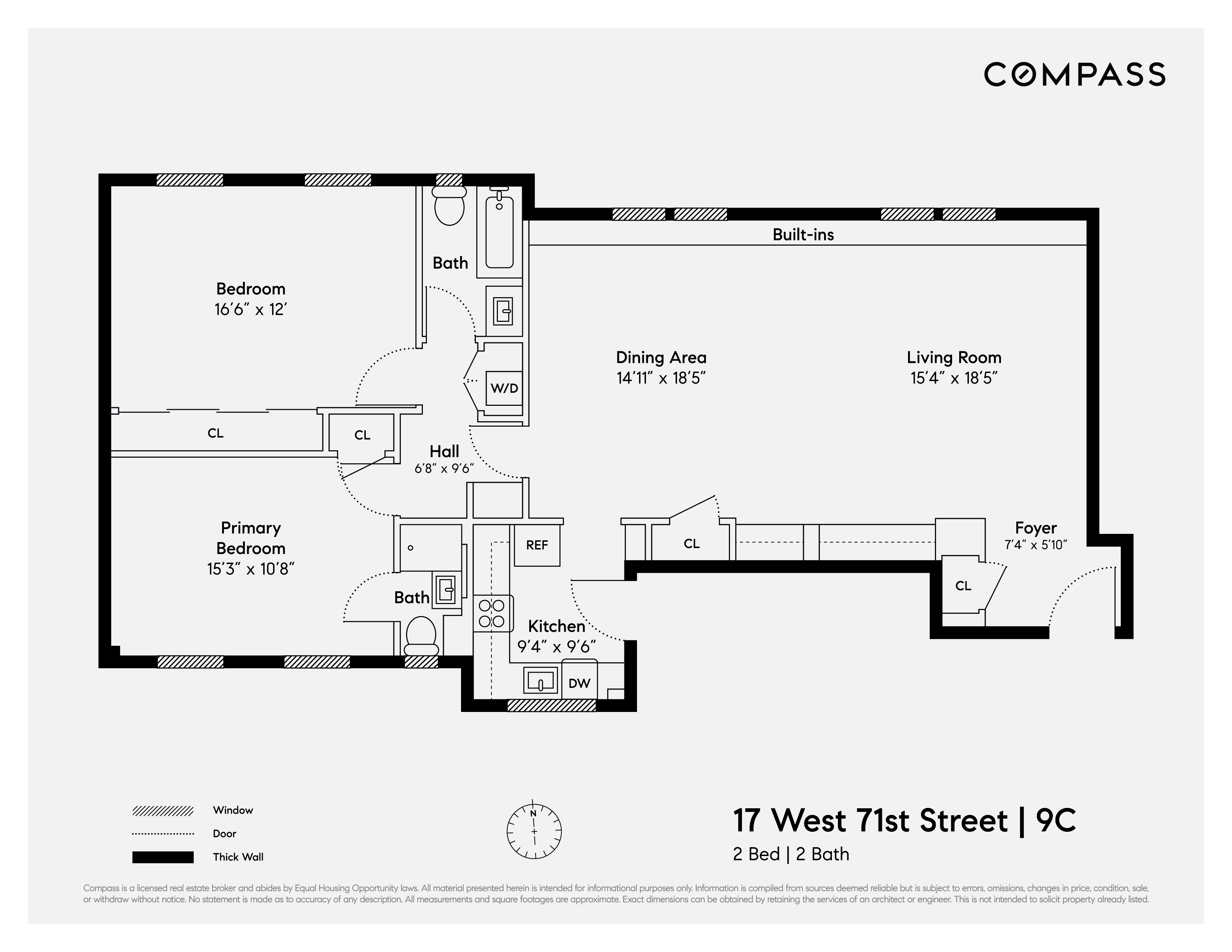 Floorplan for 17 West 71st Street, 9C