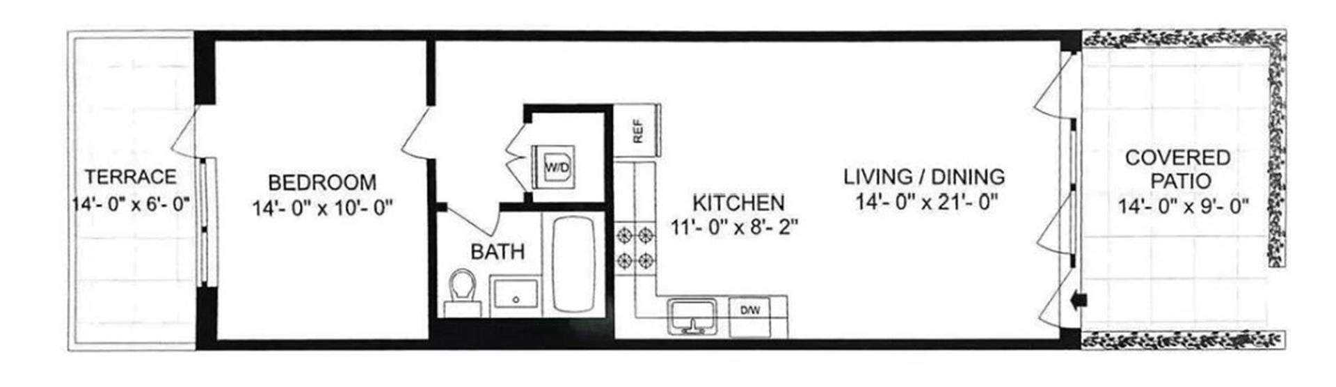 Floorplan for 834 Sterling Place, 502