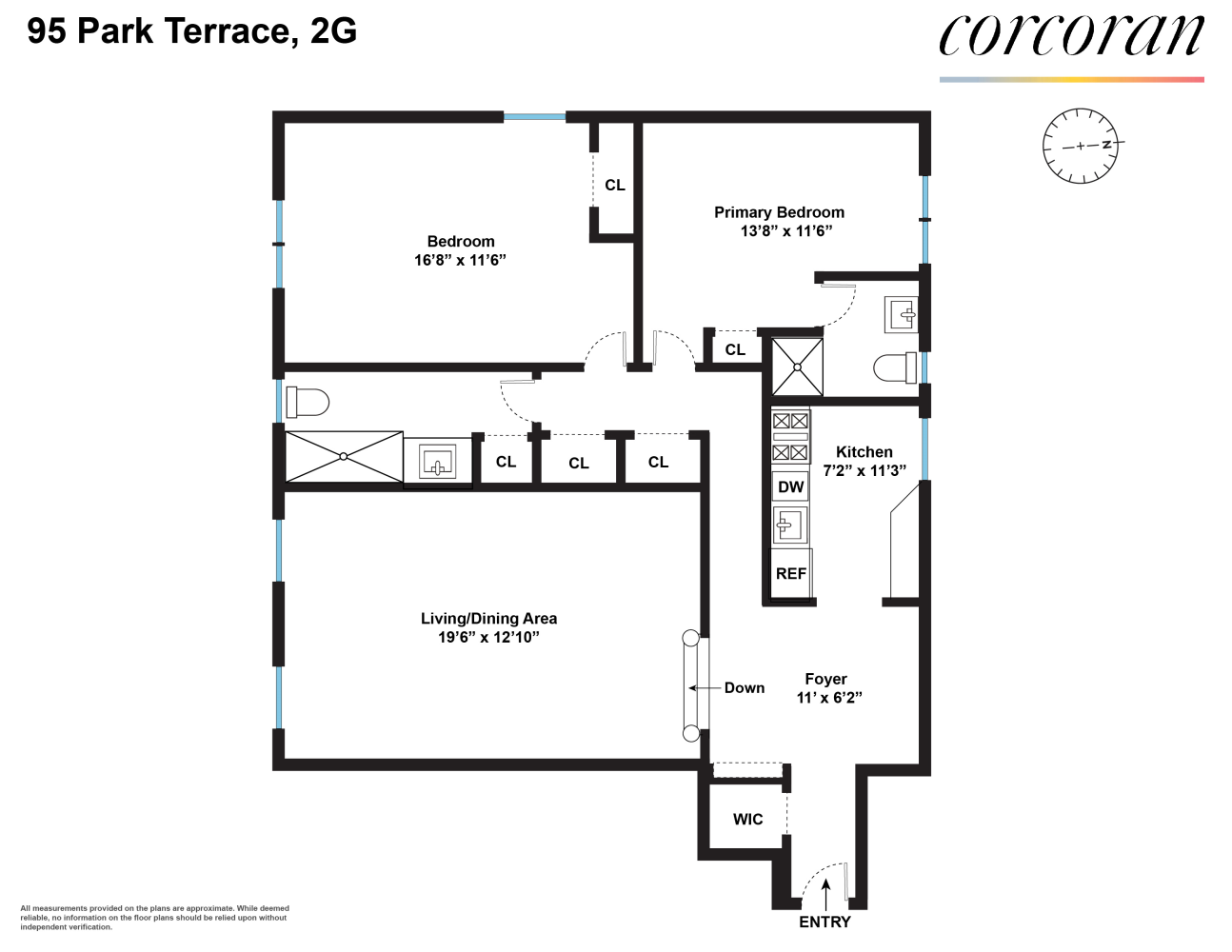 Floorplan for 95 Park Terrace, 2G