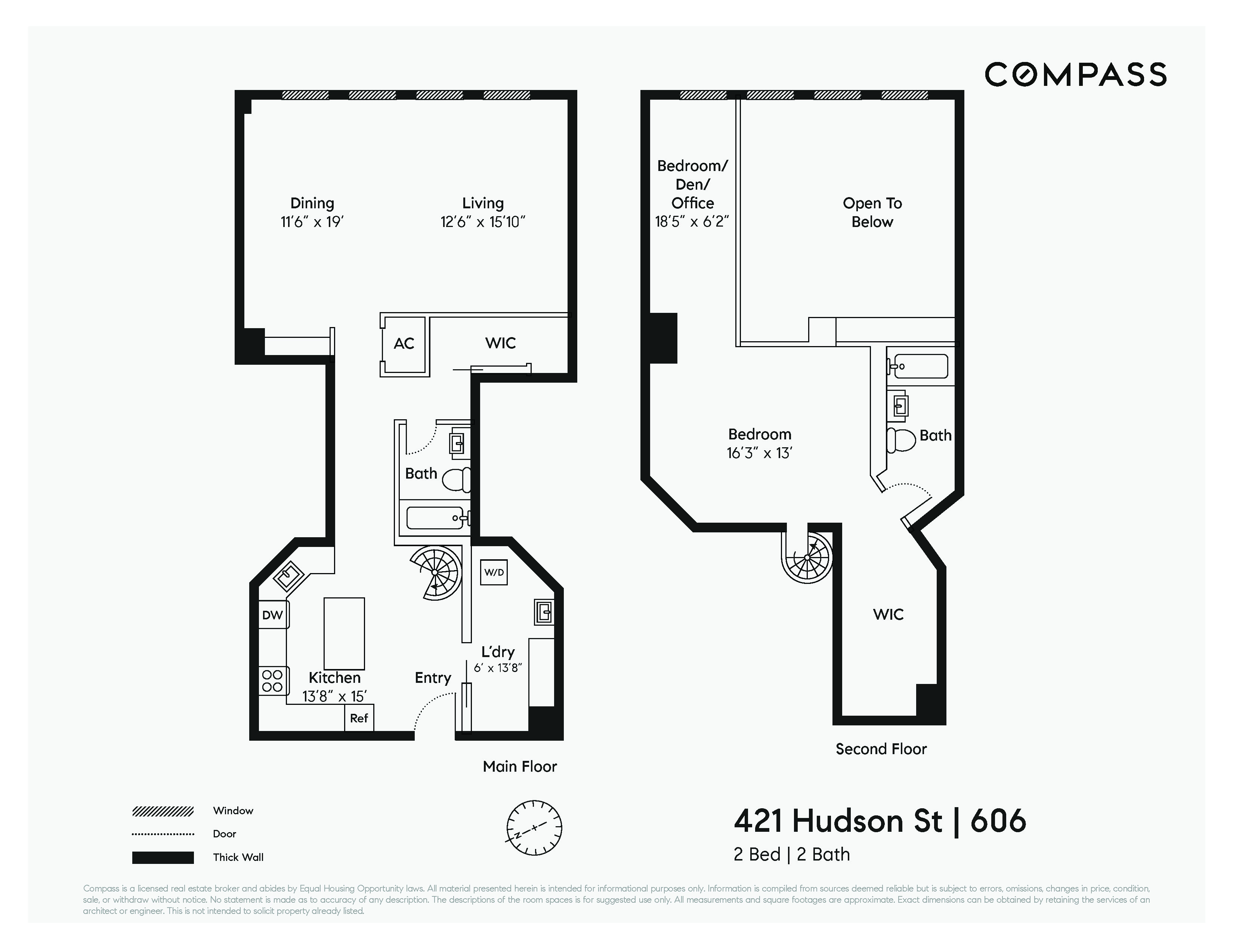 Floorplan for 421 Hudson Street, 606