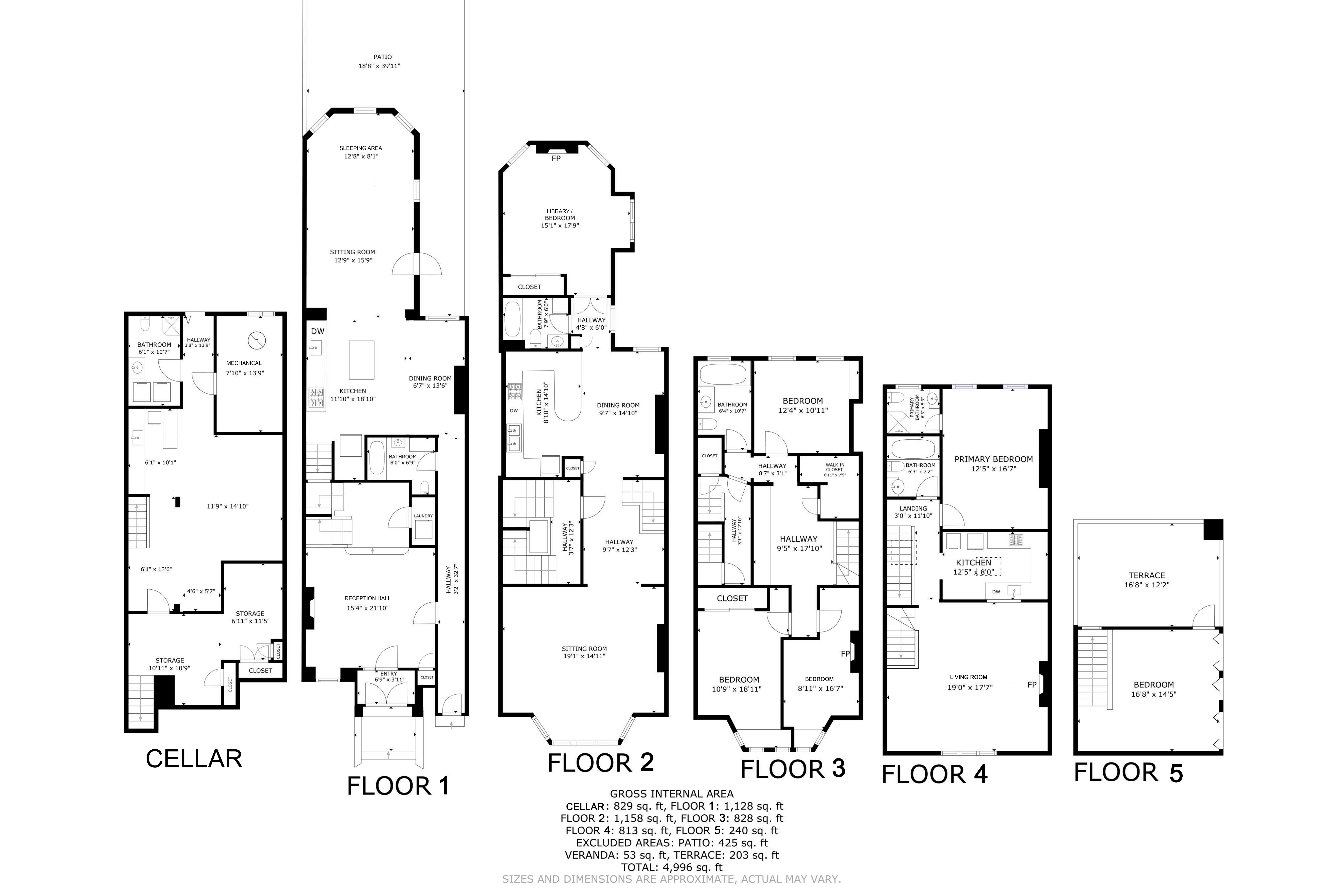 Floorplan for 579 5th Street