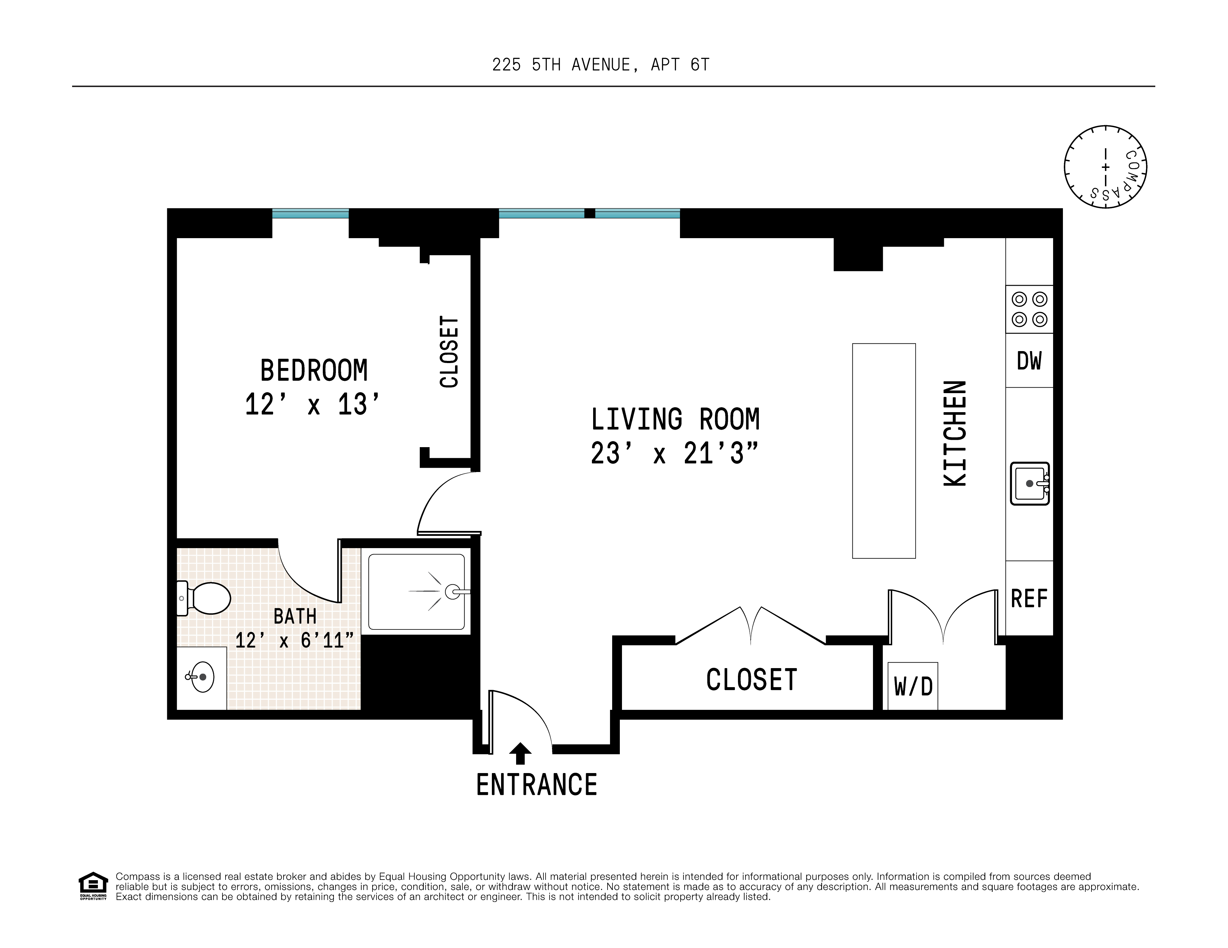 Floorplan for 225 5th Avenue, 6T