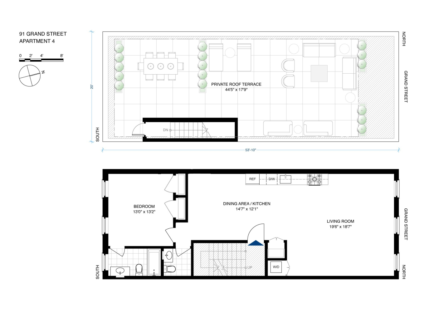 Floorplan for 91 Grand Street, 4