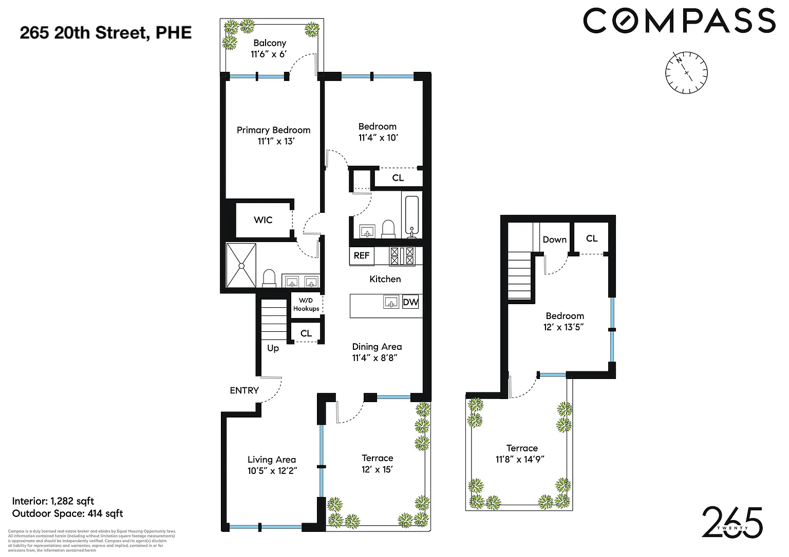 Floorplan for 265 20th Street, PHE