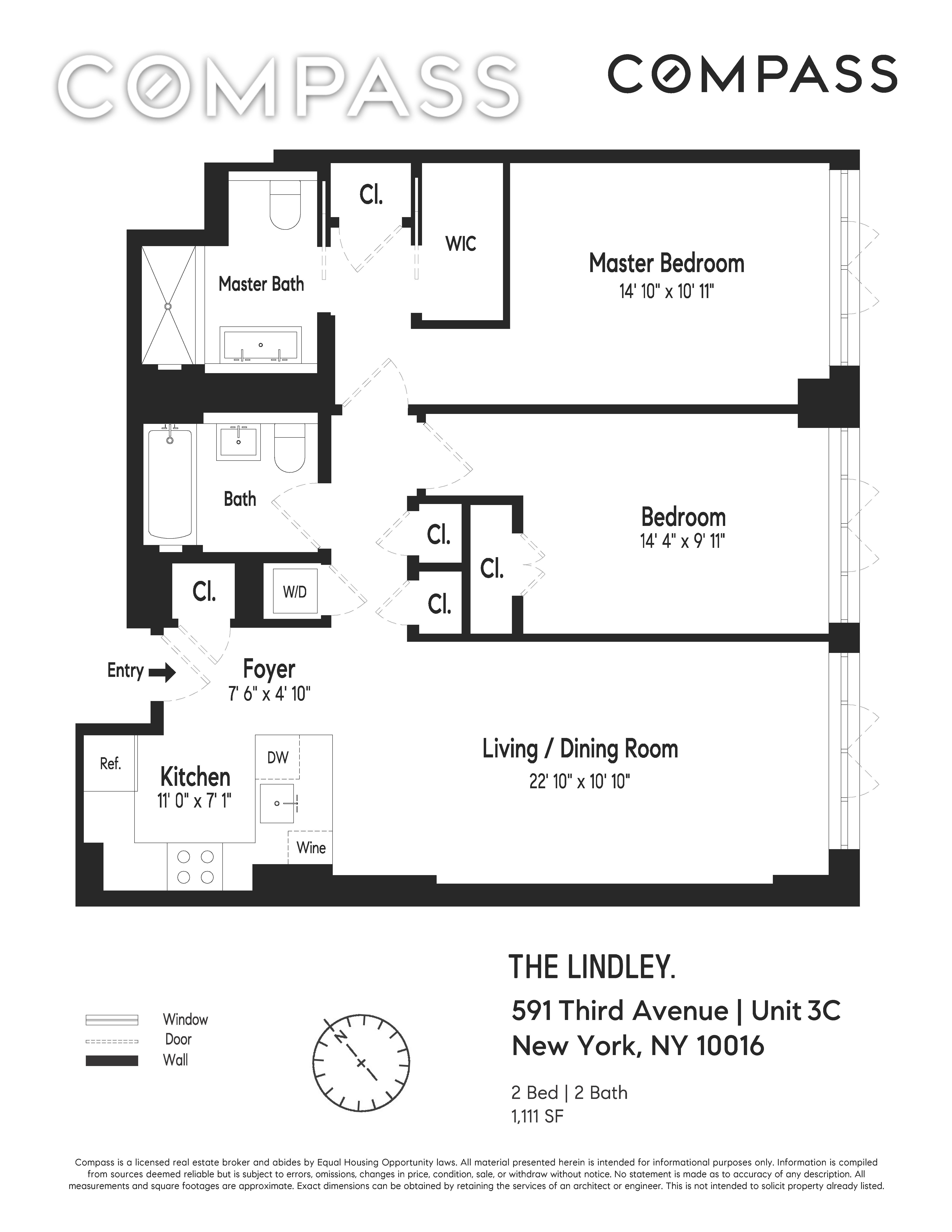 Floorplan for 591 3rd Avenue, 3C